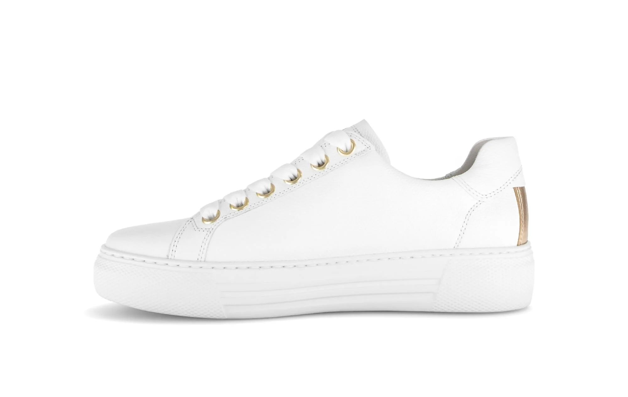 Baskets blanches en cuir - Image 2