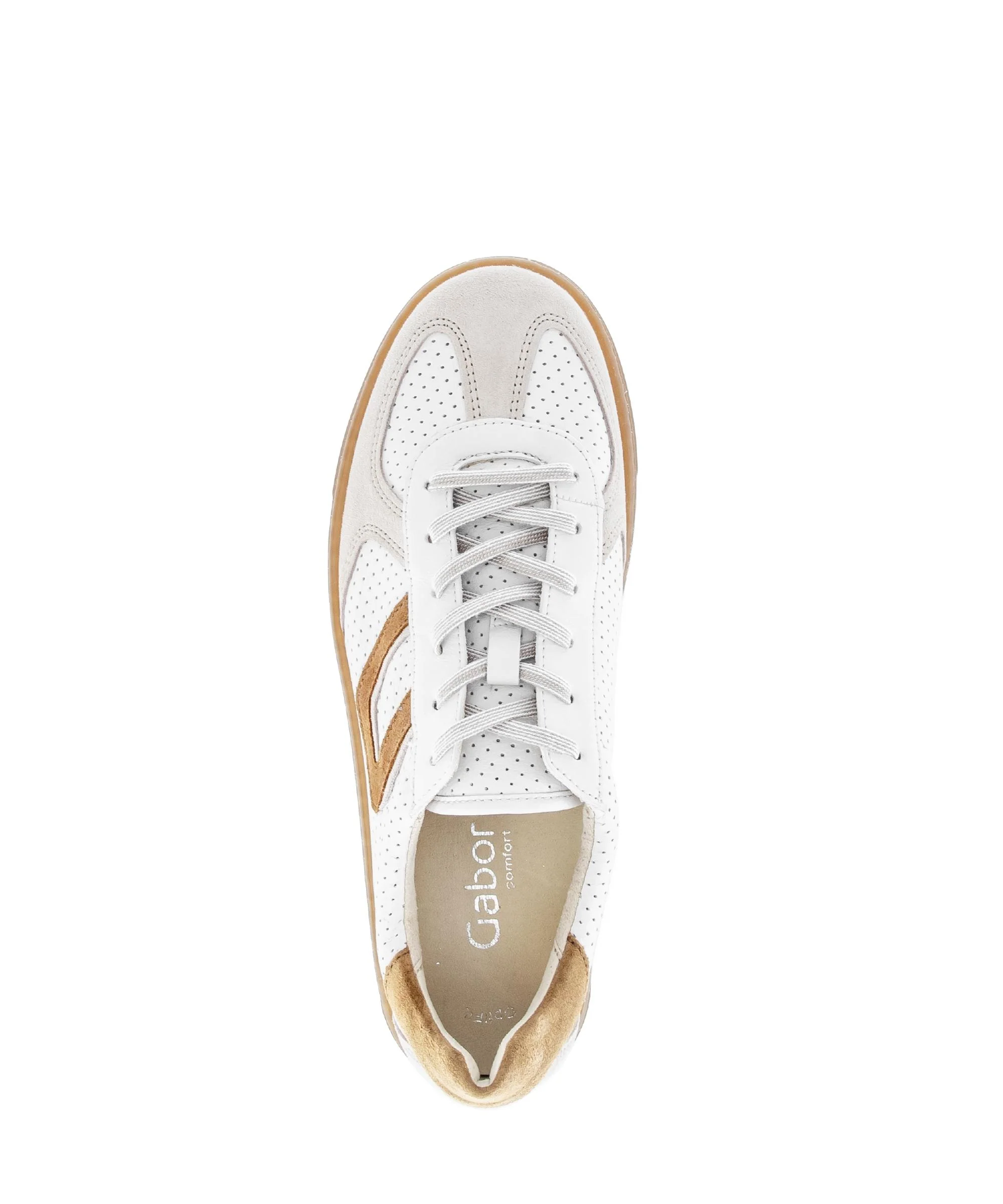 Baskets blanches en cuir - Image 3