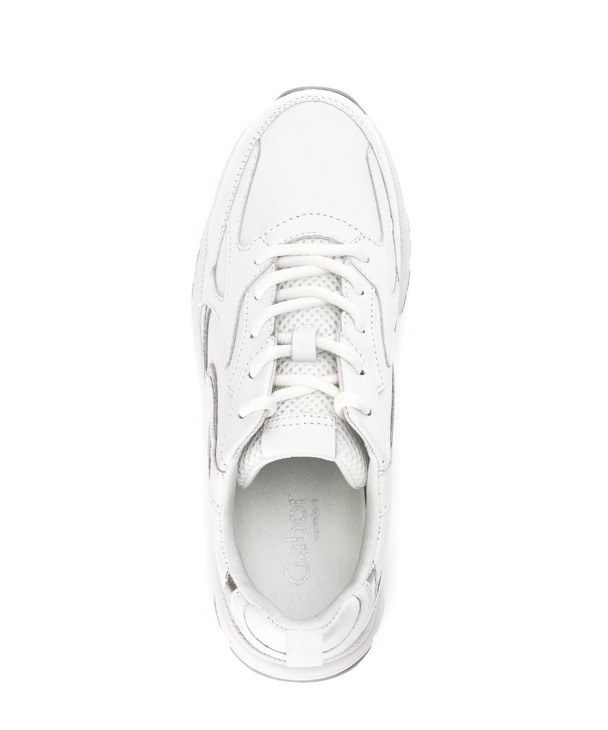Baskets blanches en cuir - Image 3