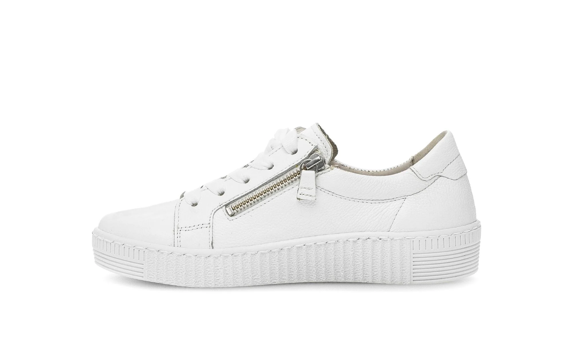 Baskets blanches en cuir - Image 2