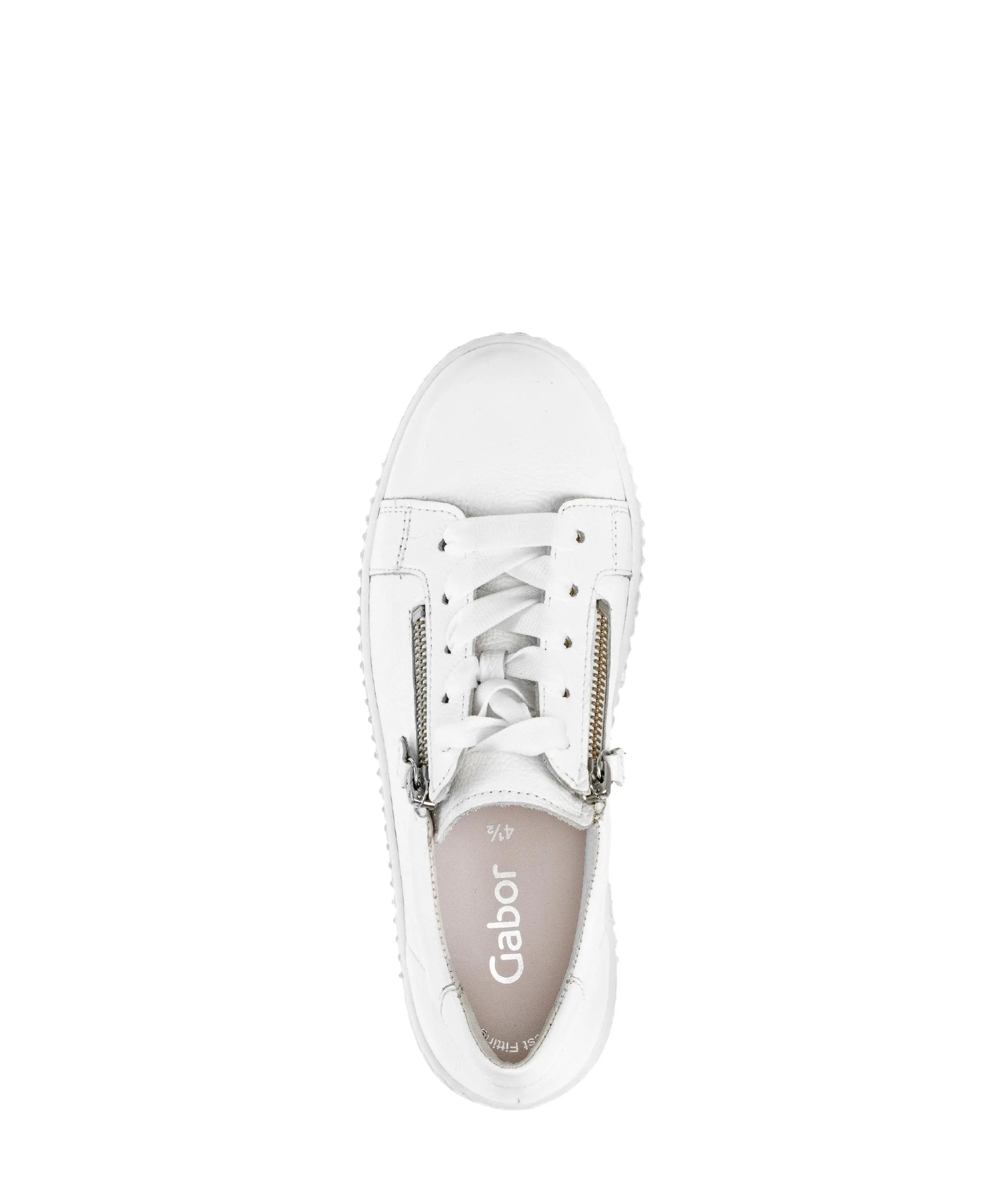 Baskets blanches en cuir - Image 3