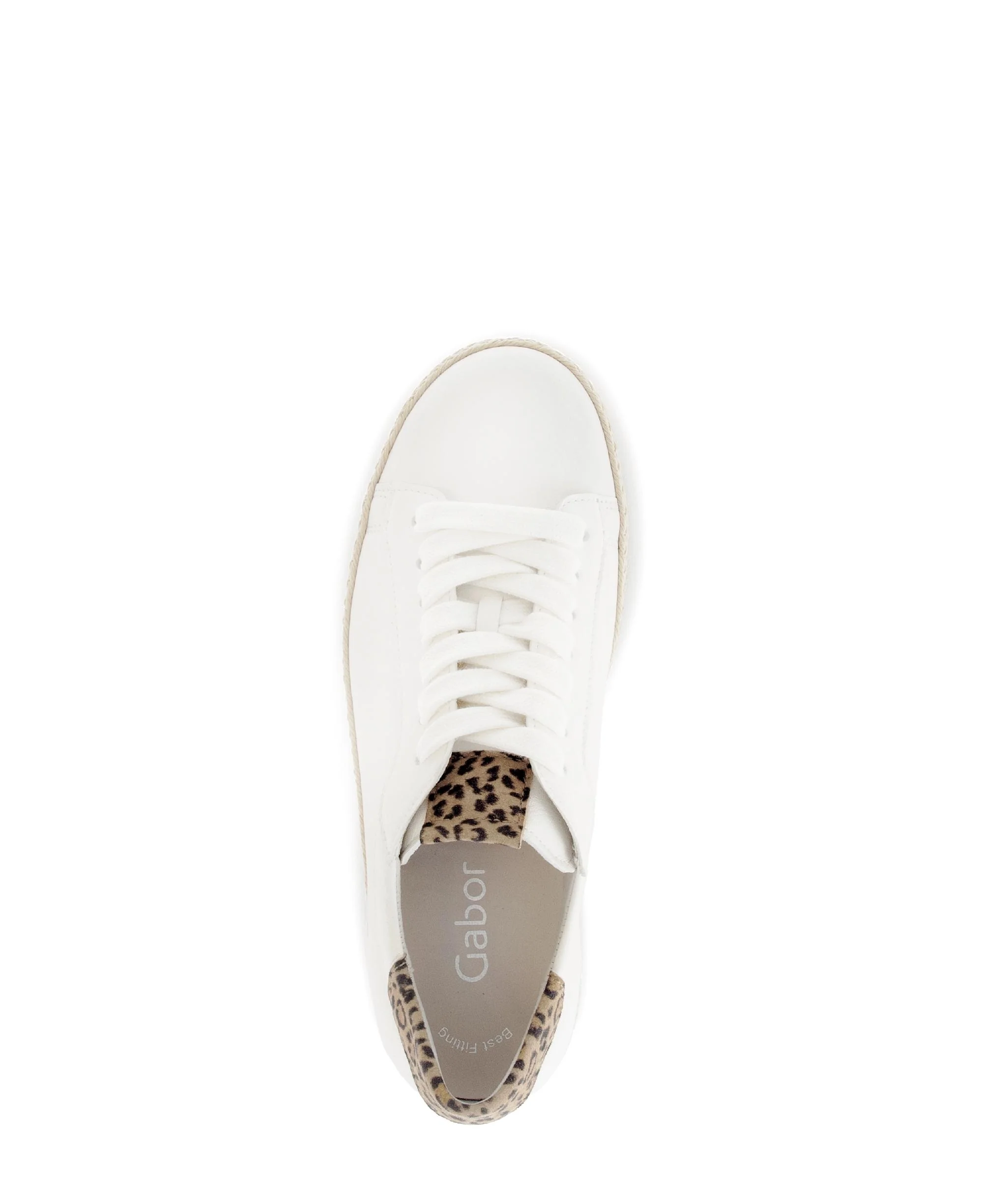 Baskets blanches en cuir - Image 3