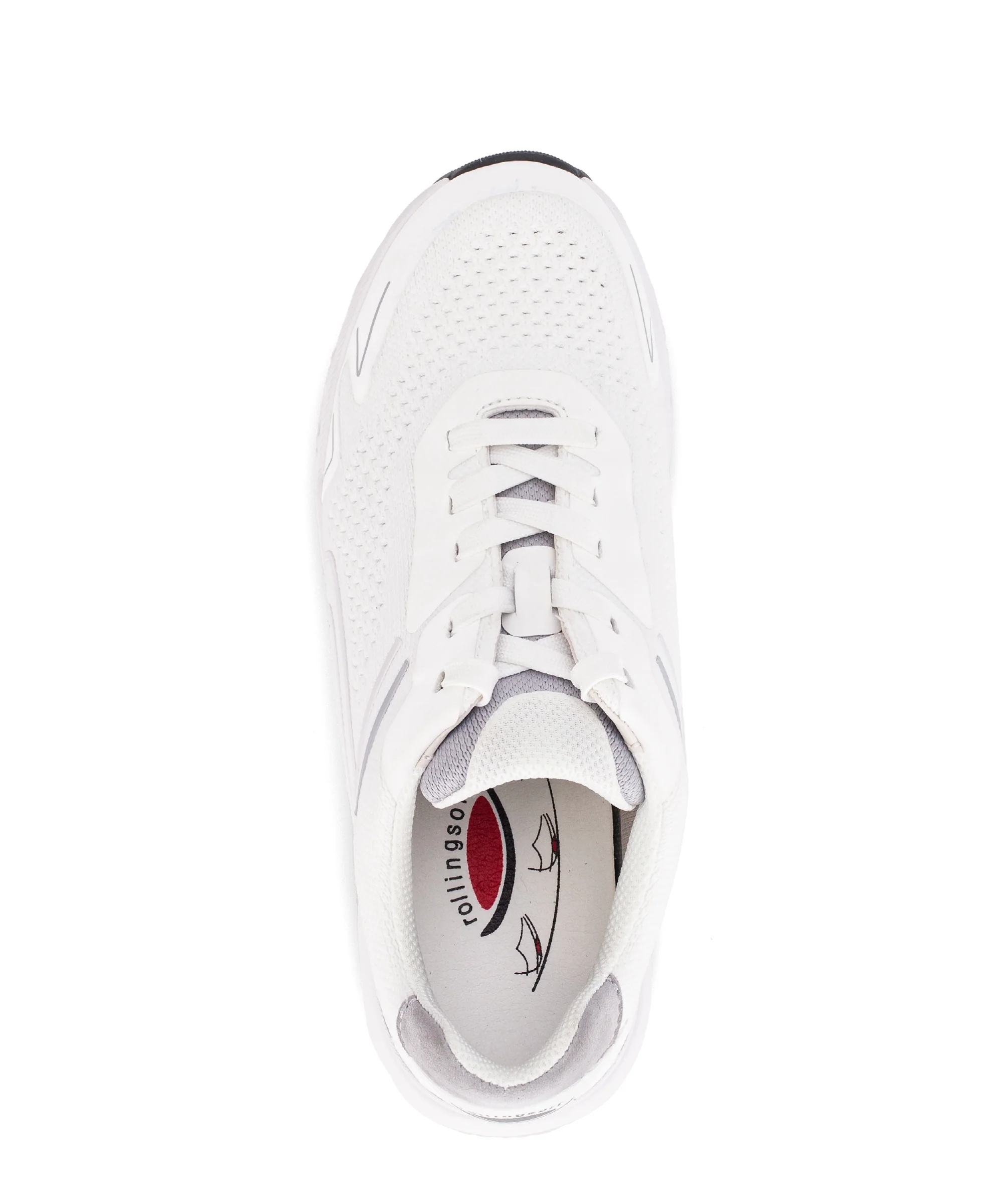 Baskets blanches en cuir - Image 3