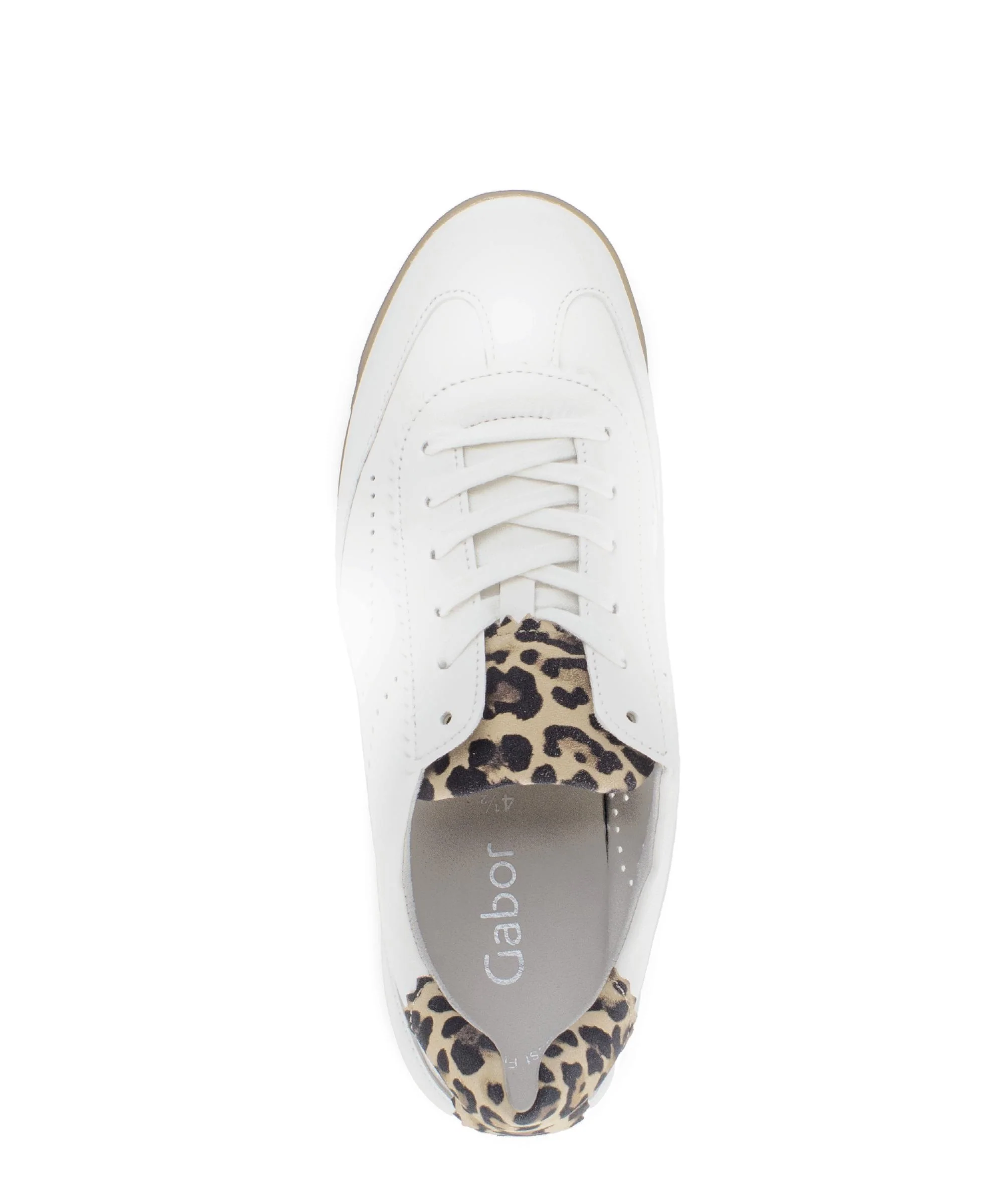 Baskets blanches en cuir - Image 3