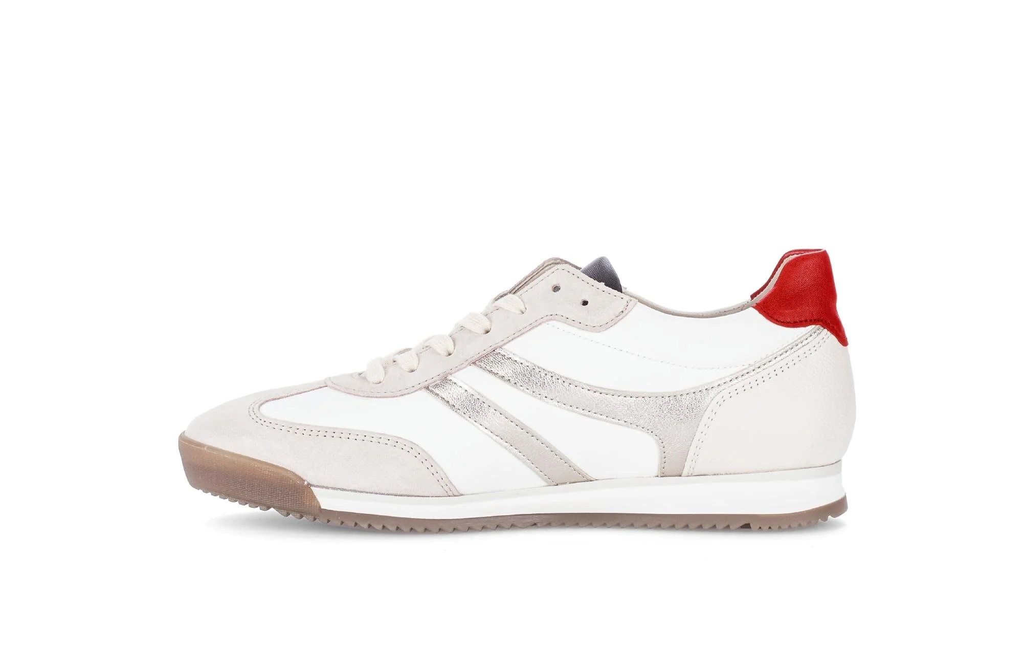 Baskets blanches en cuir et nubuck - Image 2