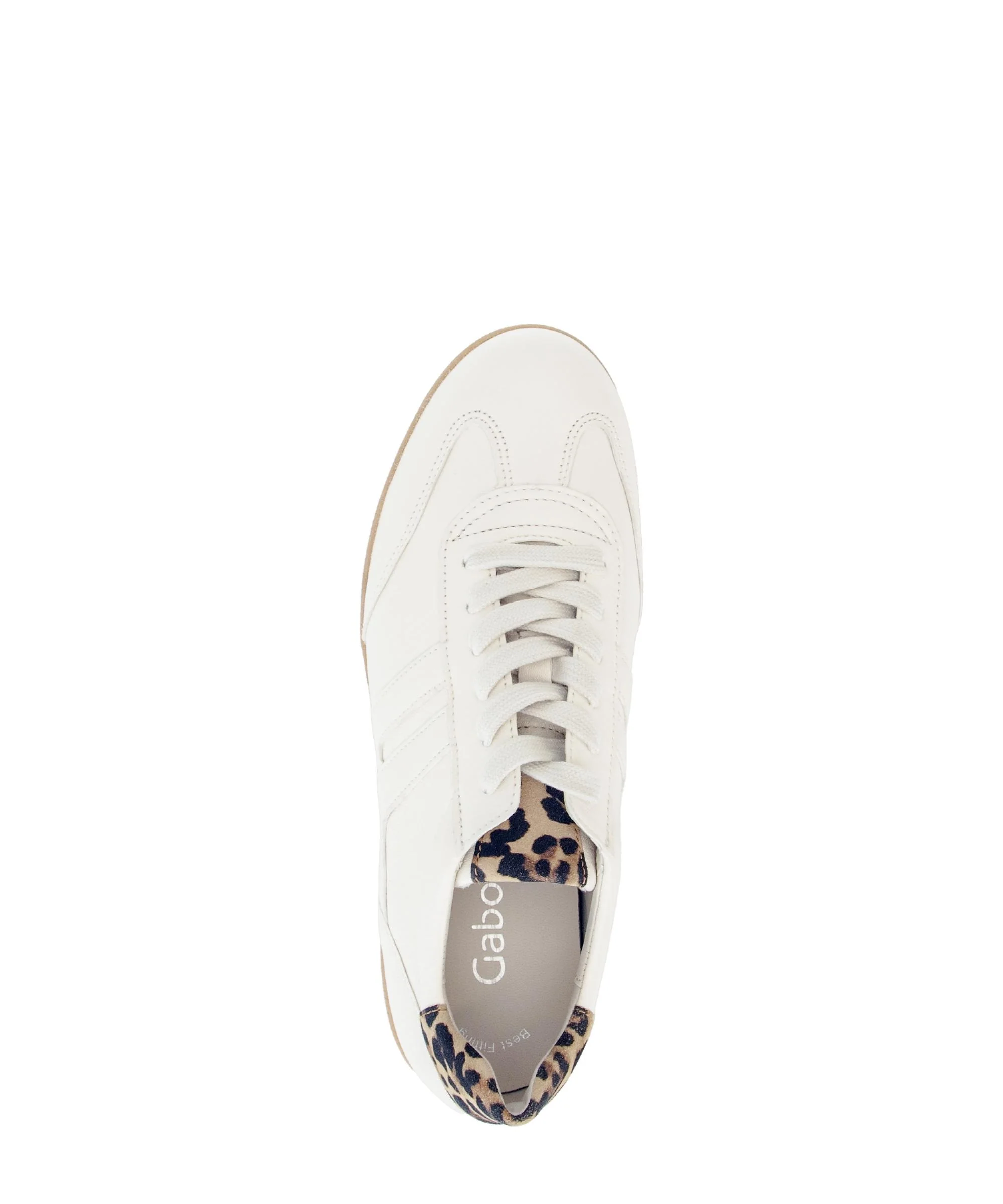 Baskets blanches en cuir - Image 3