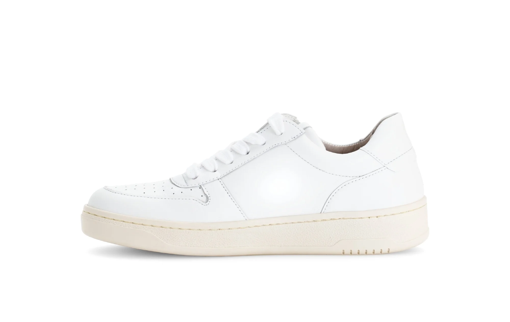 Baskets blanches en cuir - Image 2