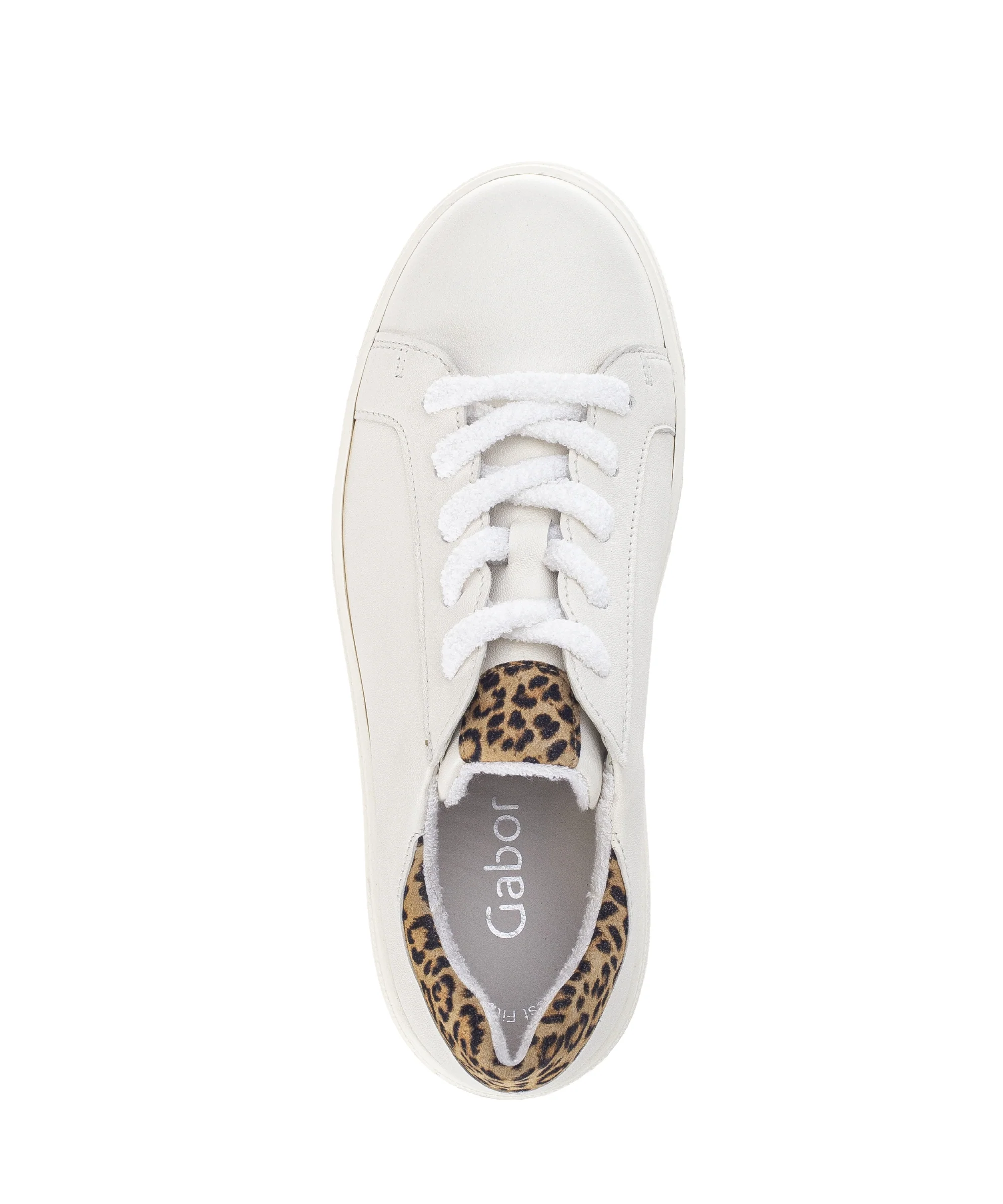 Baskets blanches en cuir - Image 3