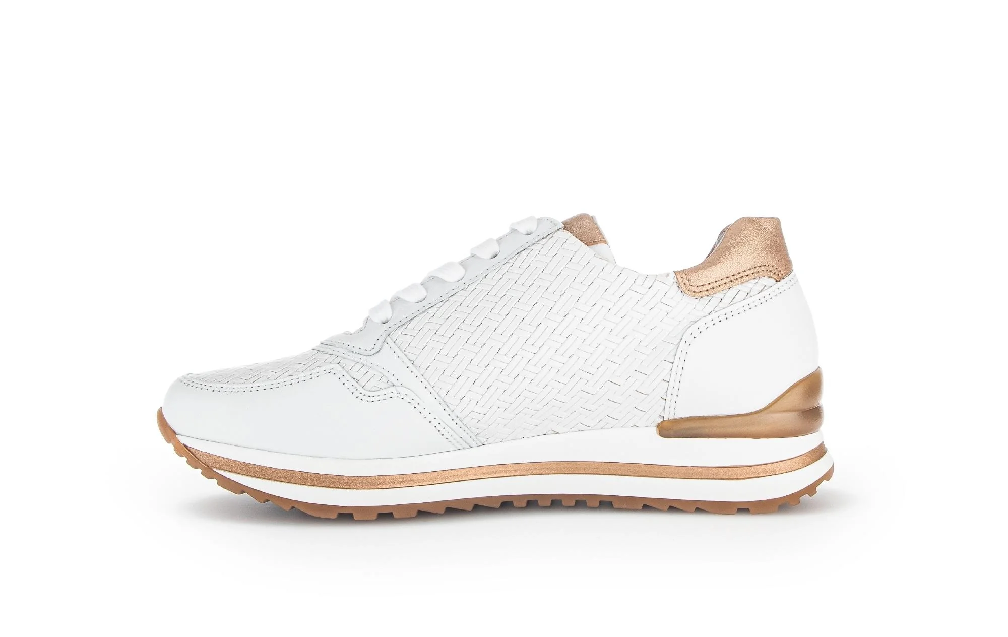 Baskets blanches en cuir - Image 2