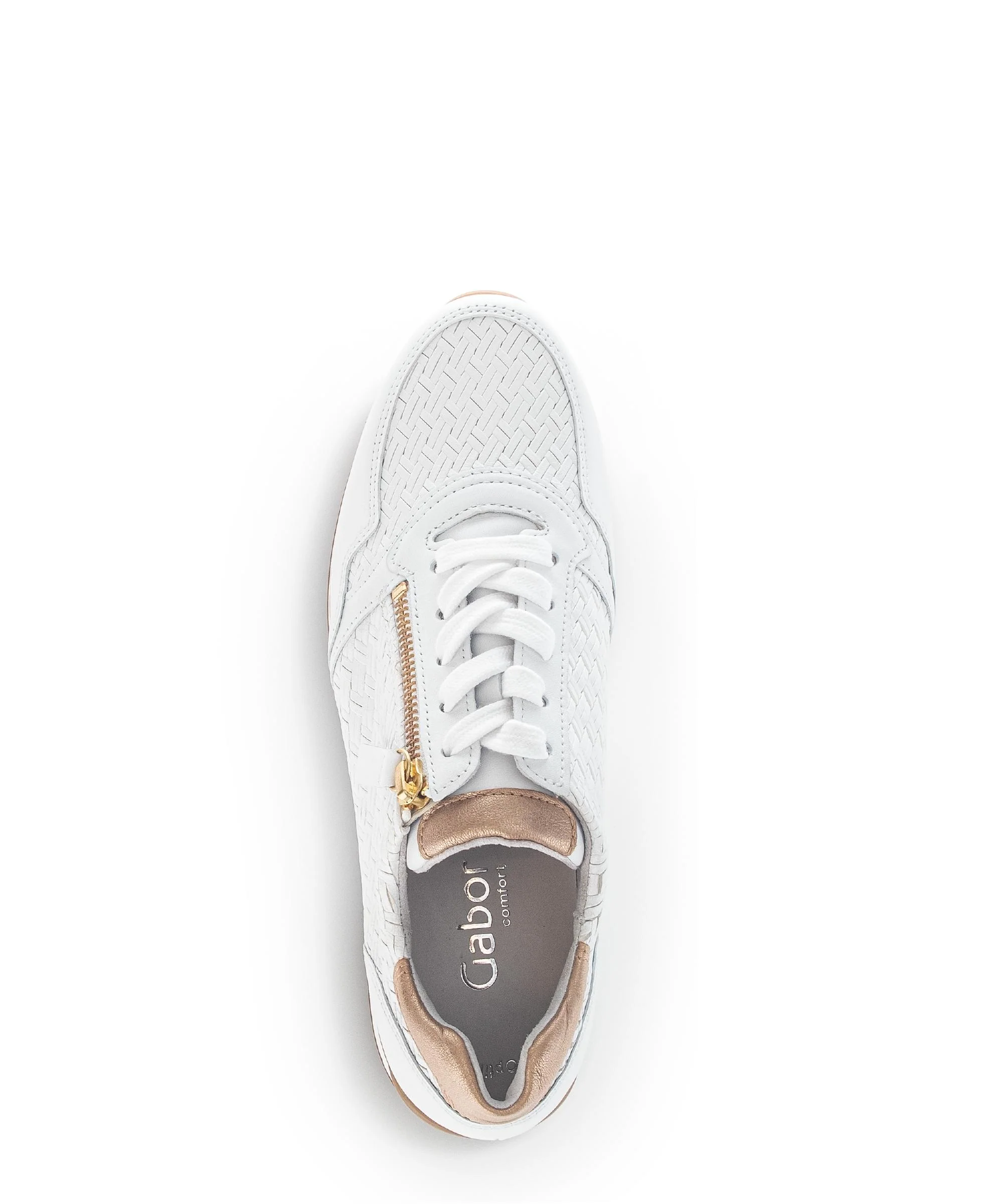 Baskets blanches en cuir - Image 3