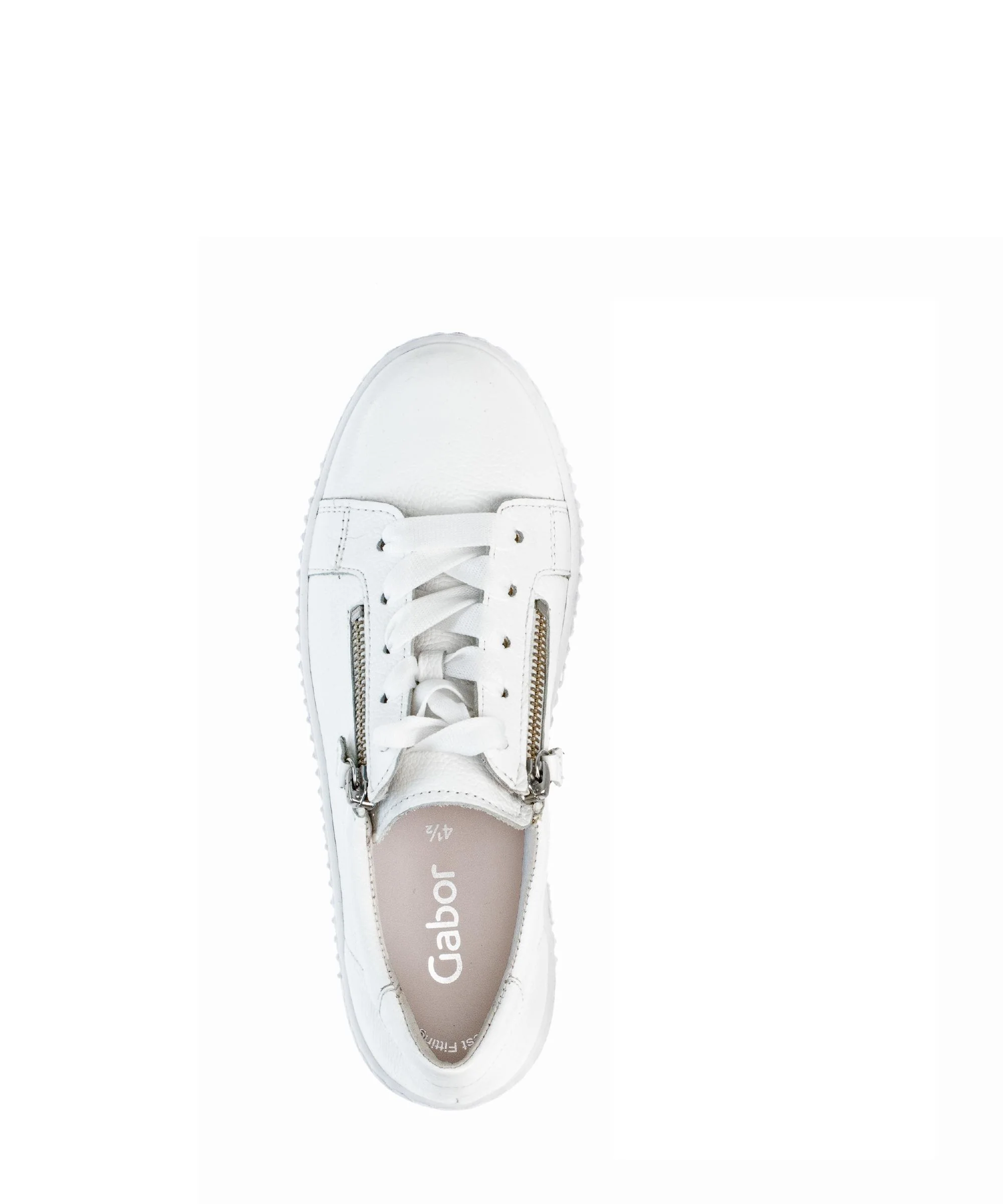 Baskets blanches en cuir - Image 3