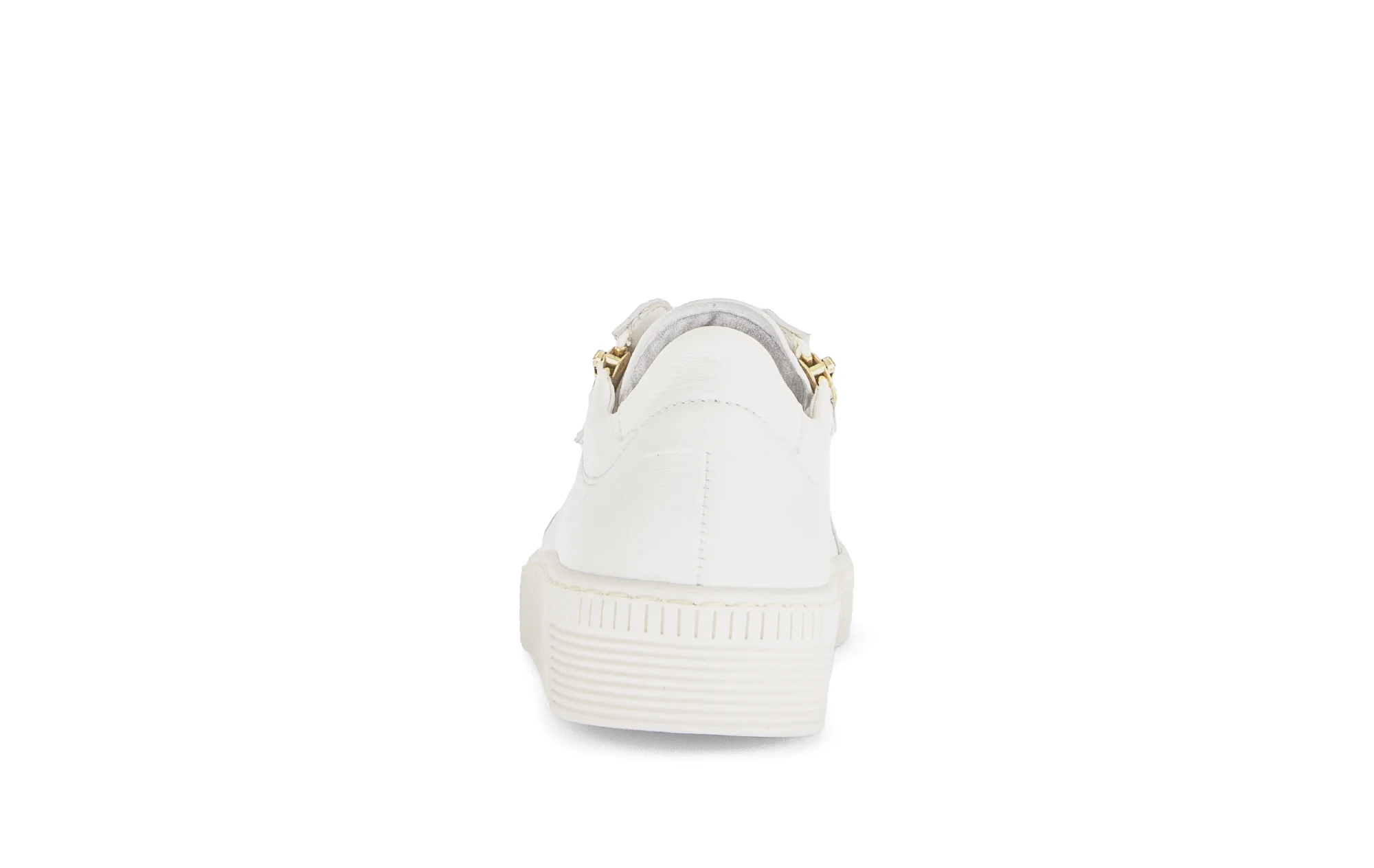 Baskets blanches en cuir lisse - Image 4