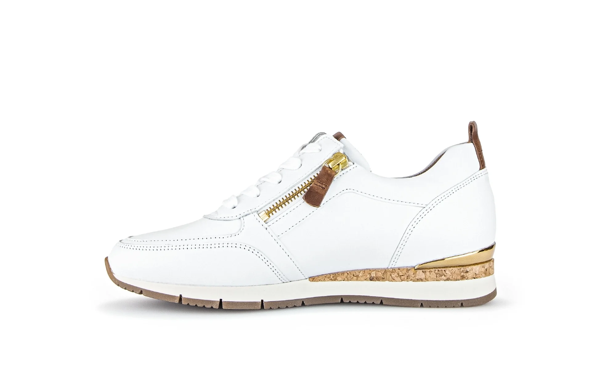 Baskets blanches en cuir lisse - Image 2