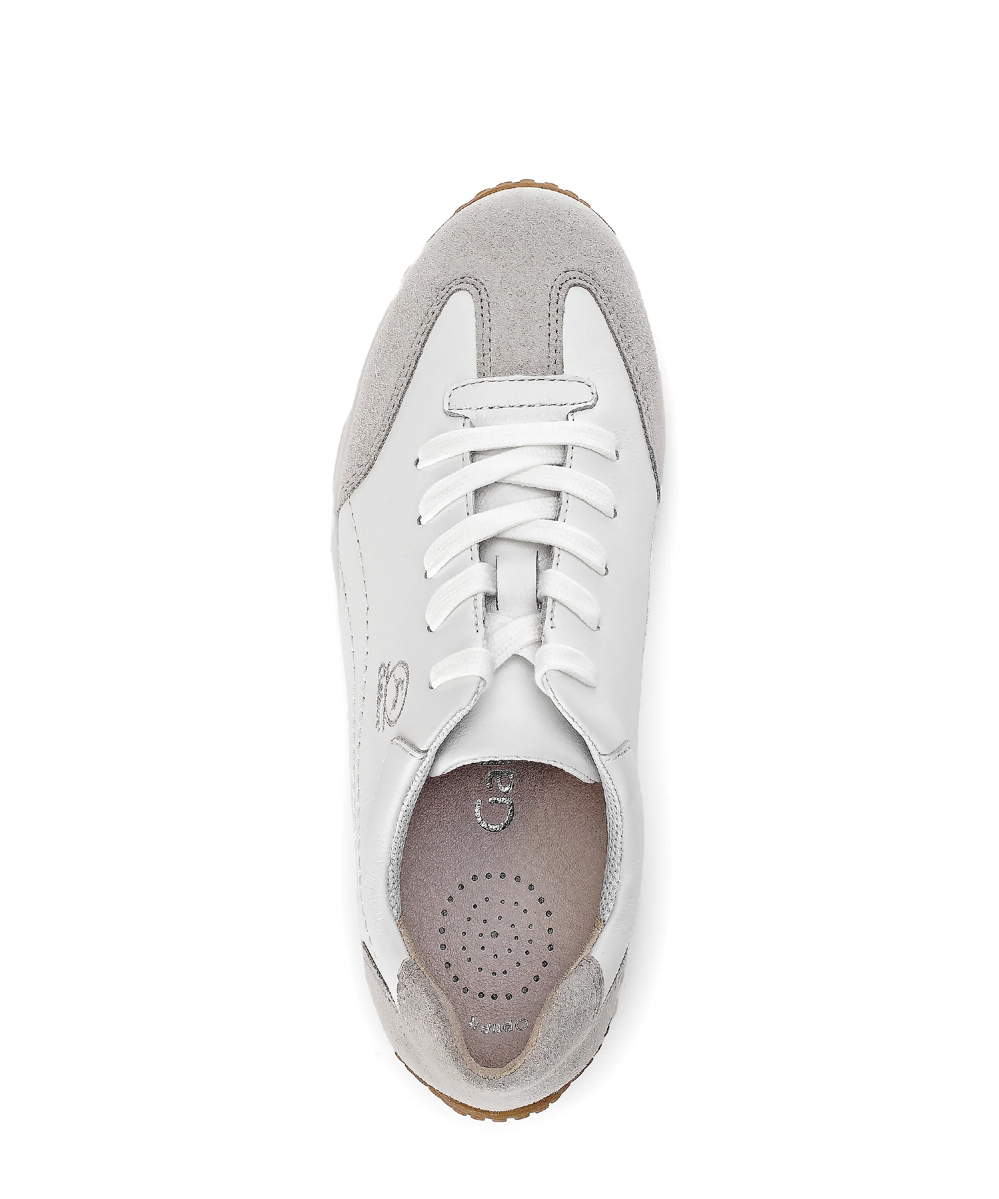 Baskets blanches en cuir lisse - Image 3