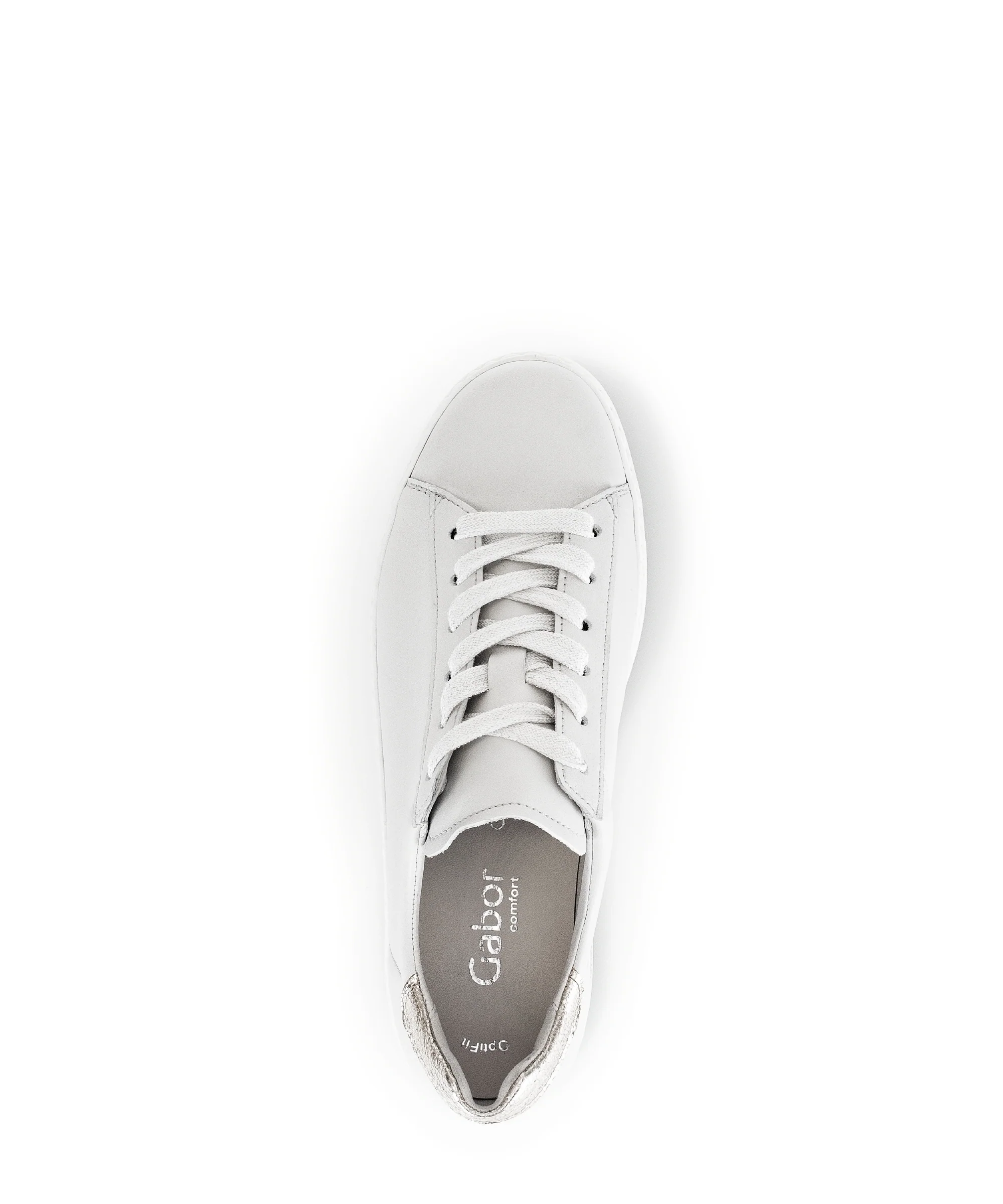 Baskets blanches en cuir lisse - Image 3