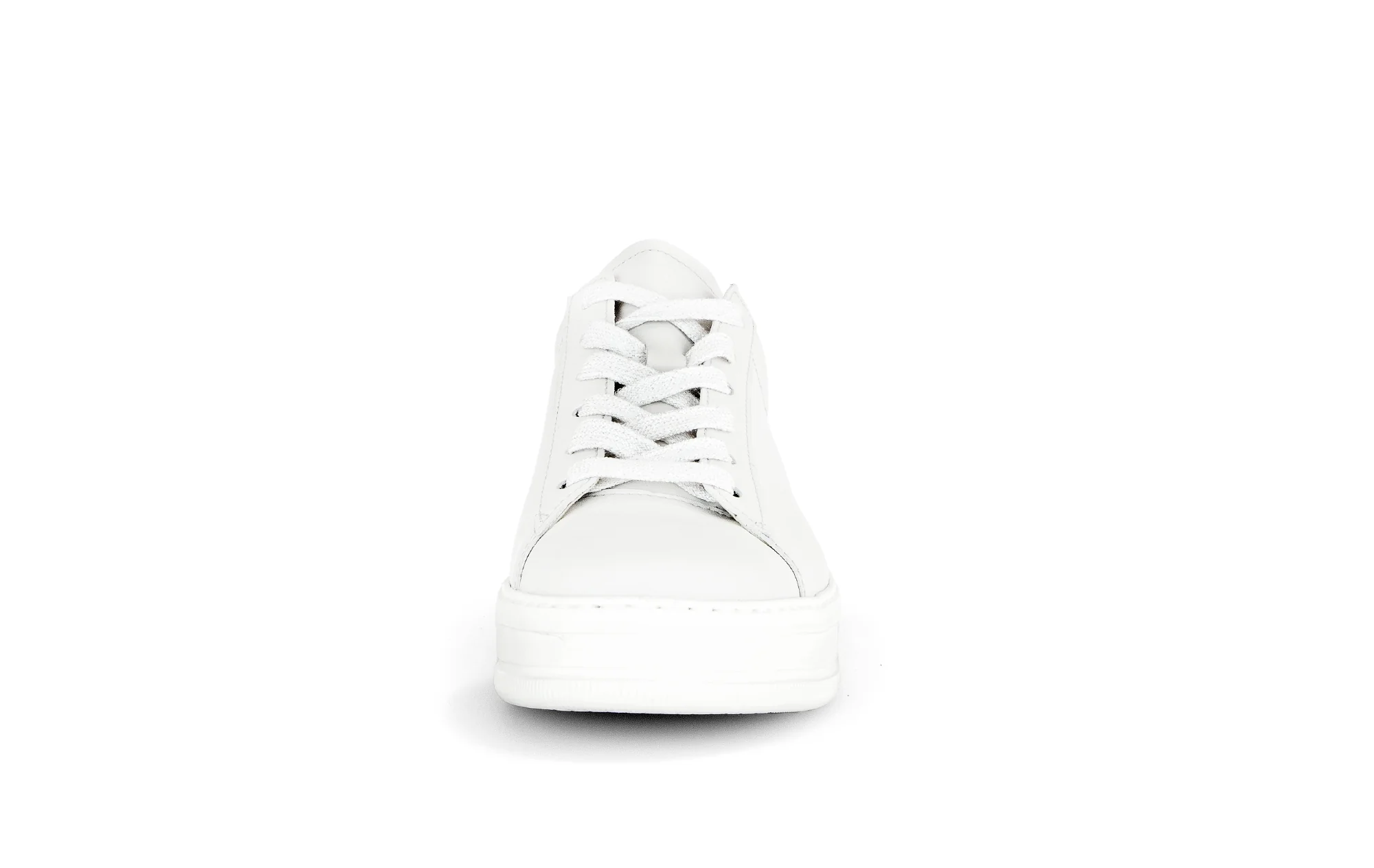 Baskets blanches en cuir lisse - Image 5