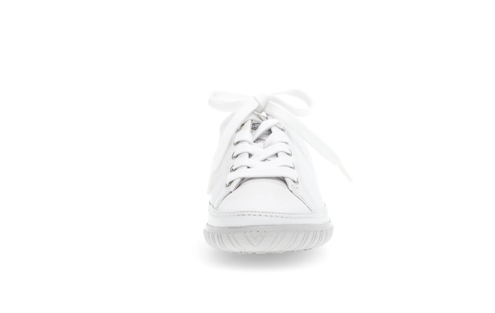Baskets blanches en cuir lisse - Image 5