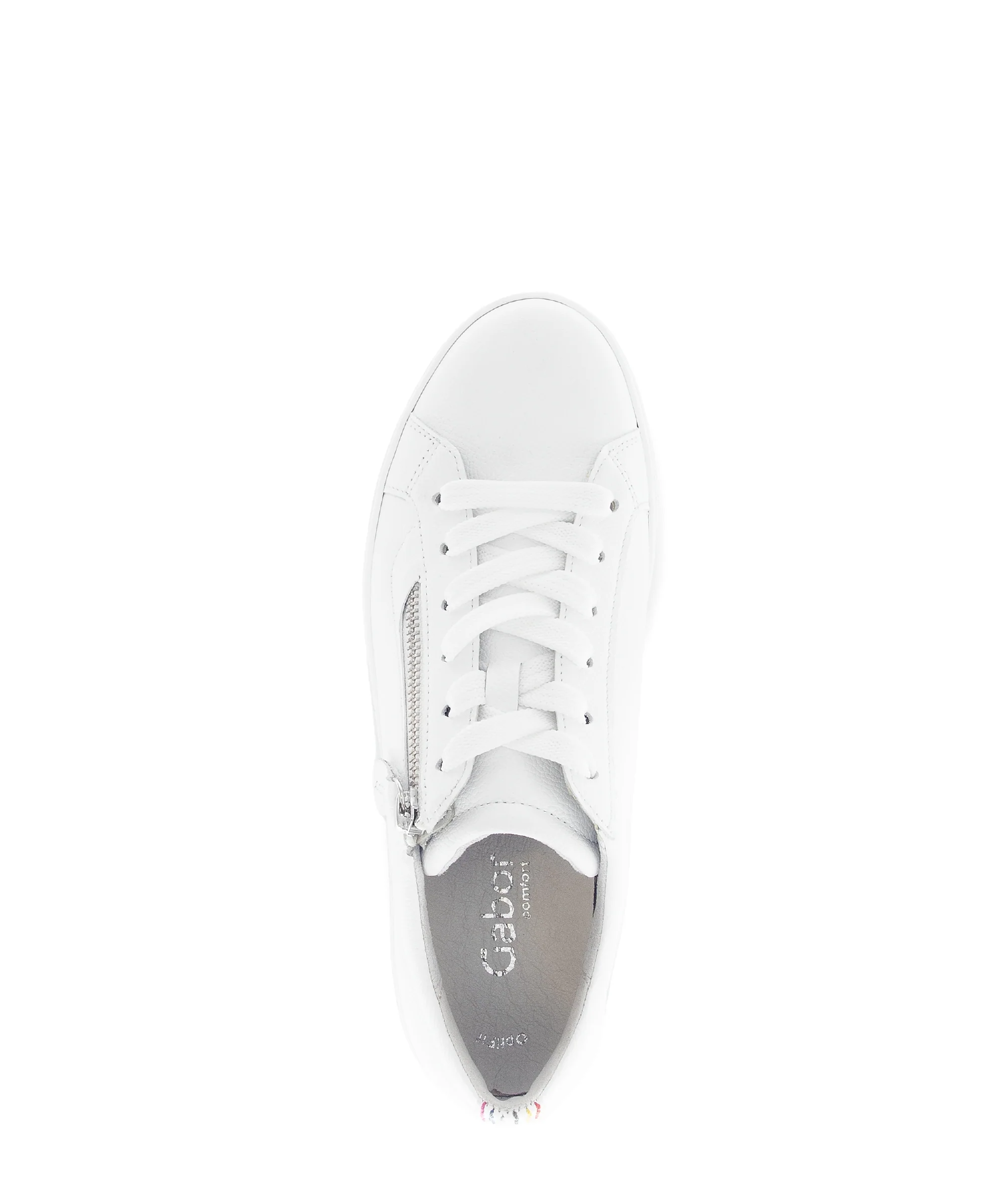 Baskets blanches en cuir lisse - Image 3