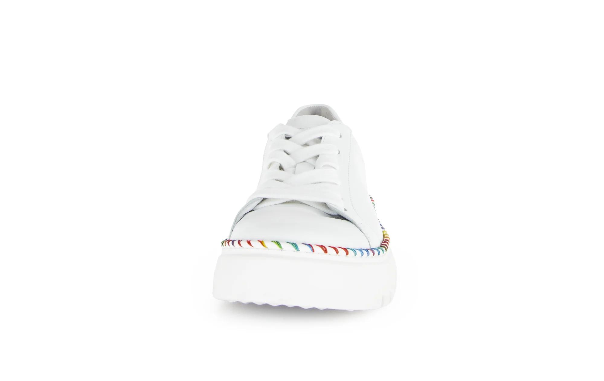 Baskets blanches en cuir lisse - Image 5