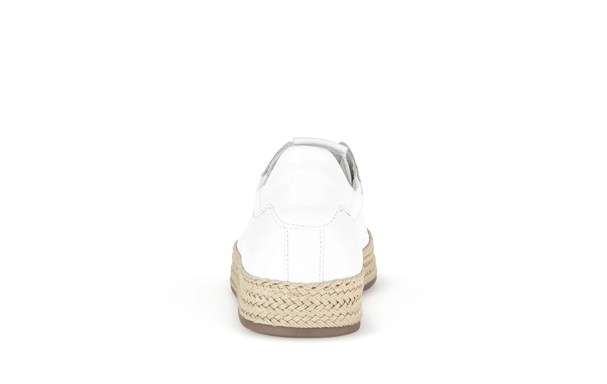 Baskets blanches en cuir lisse - Image 4