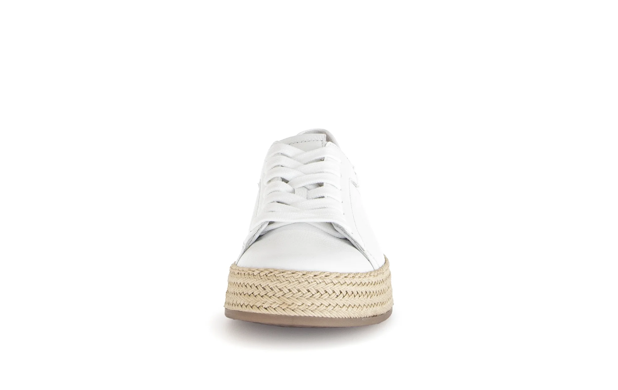 Baskets blanches en cuir lisse - Image 5
