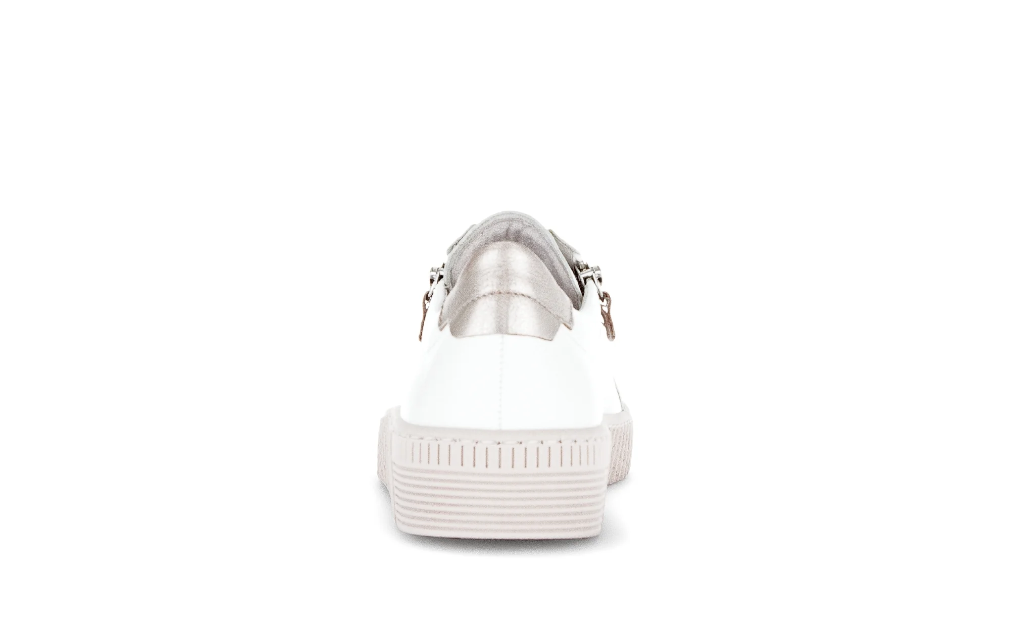 Baskets blanches en cuir lisse - Image 4