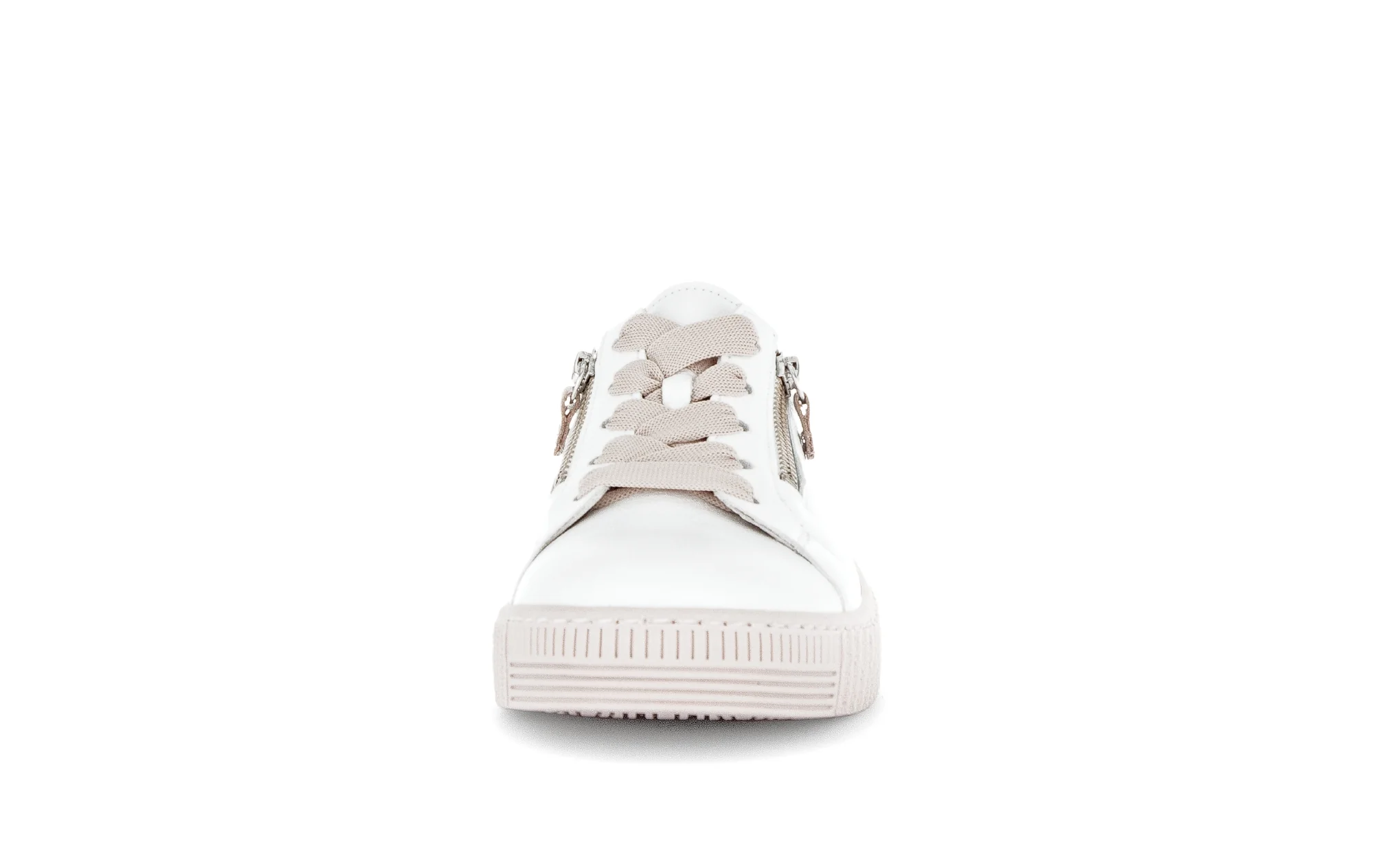 Baskets blanches en cuir lisse - Image 5