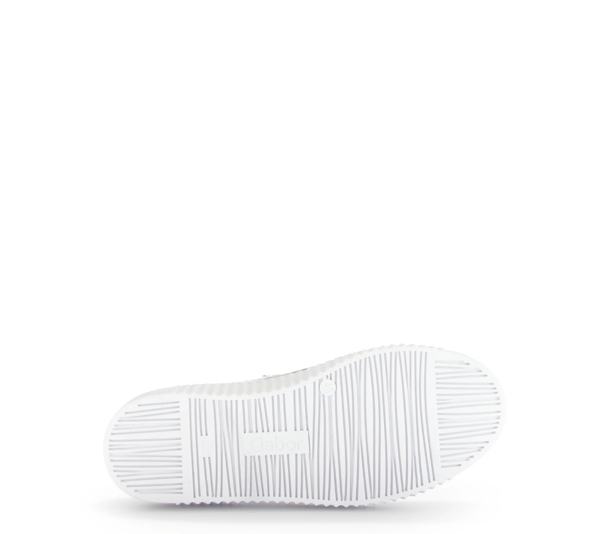 Baskets blanches et dorées en cuir lisse - Image 6