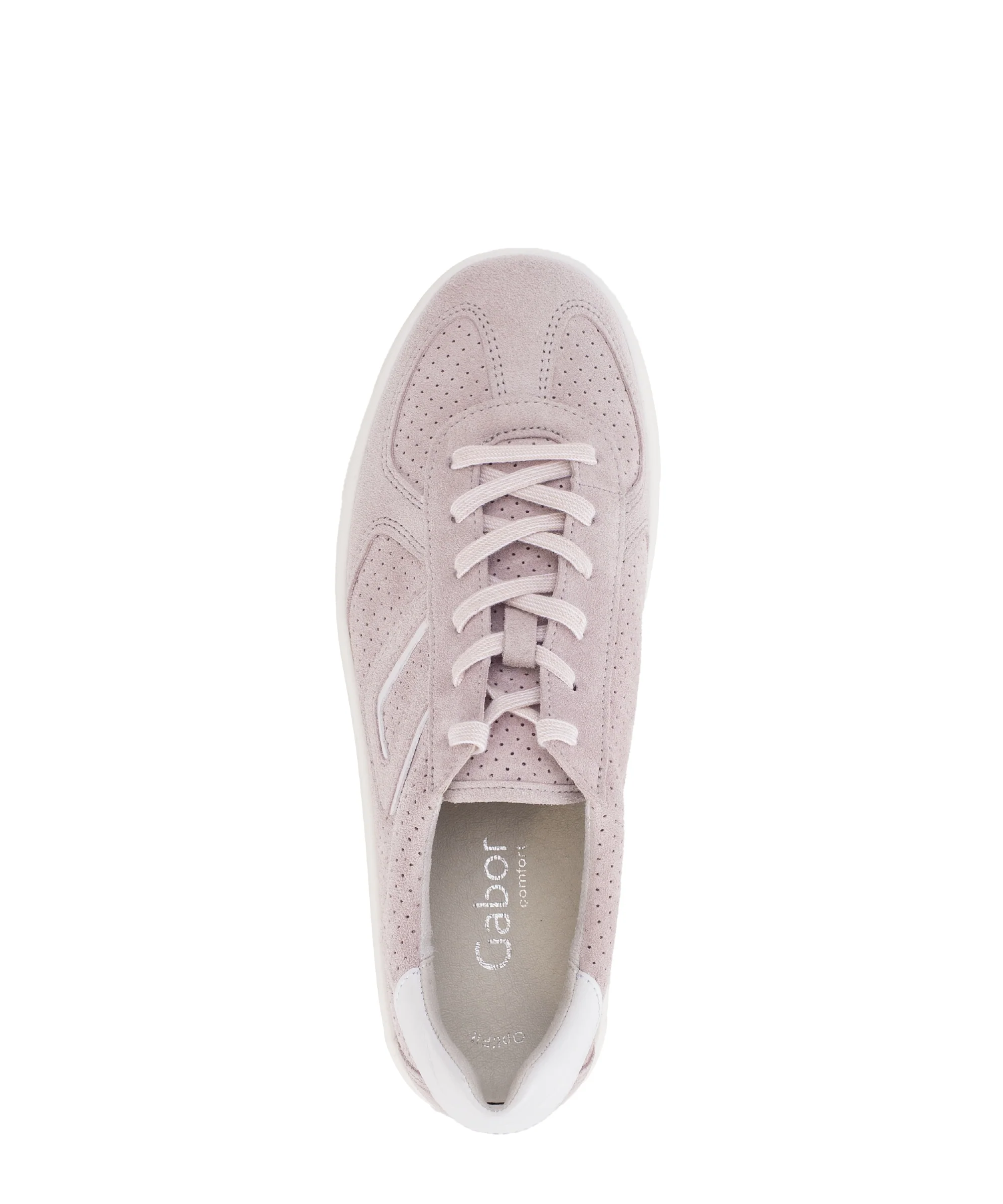 Baskets blanches/violettes en velours - Image 3