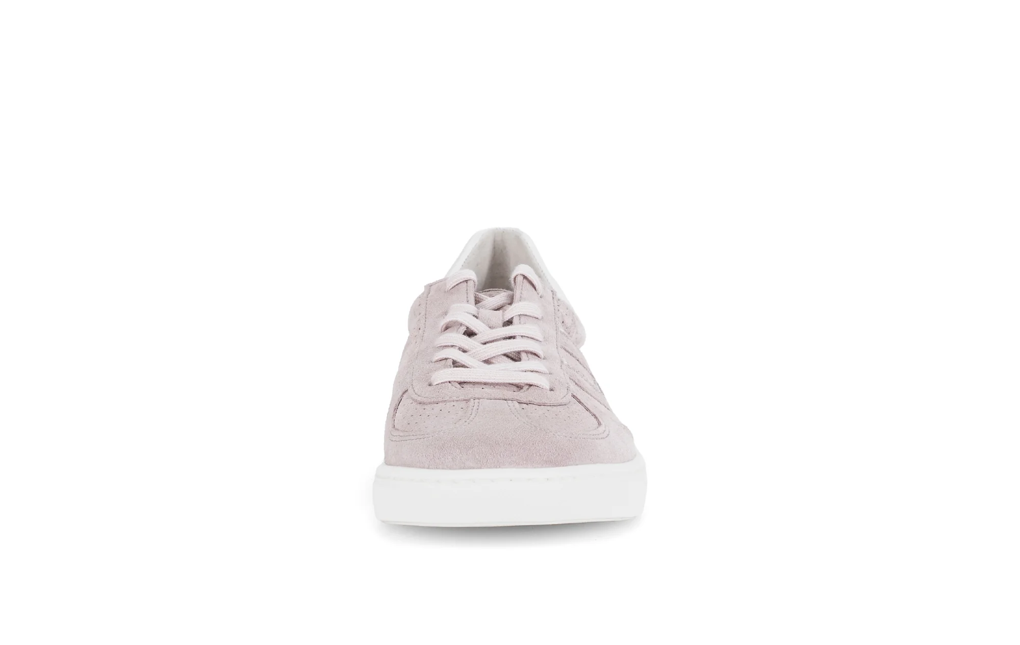 Baskets blanches/violettes en velours - Image 5
