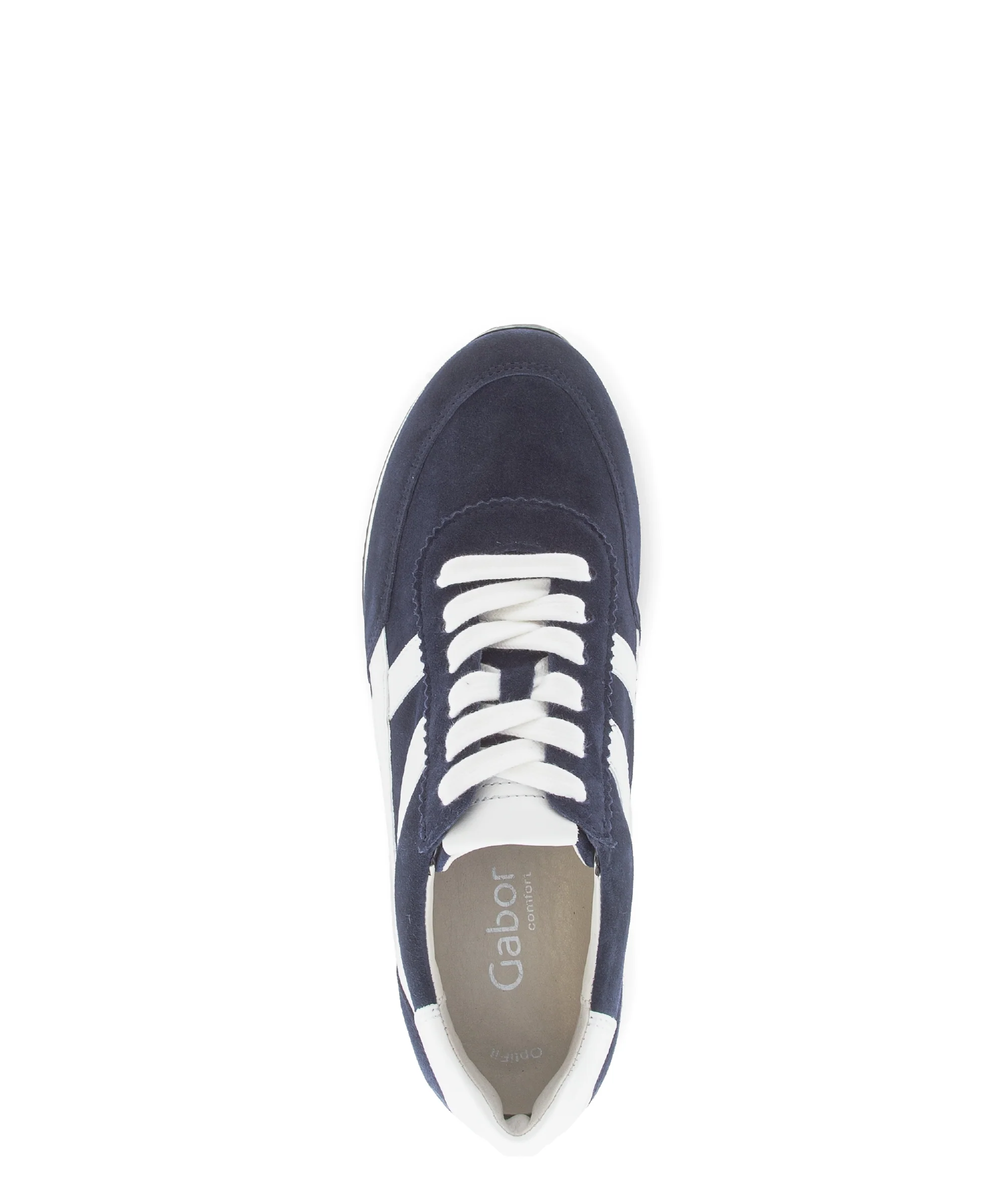 Baskets bleu marine en cuir - Image 3