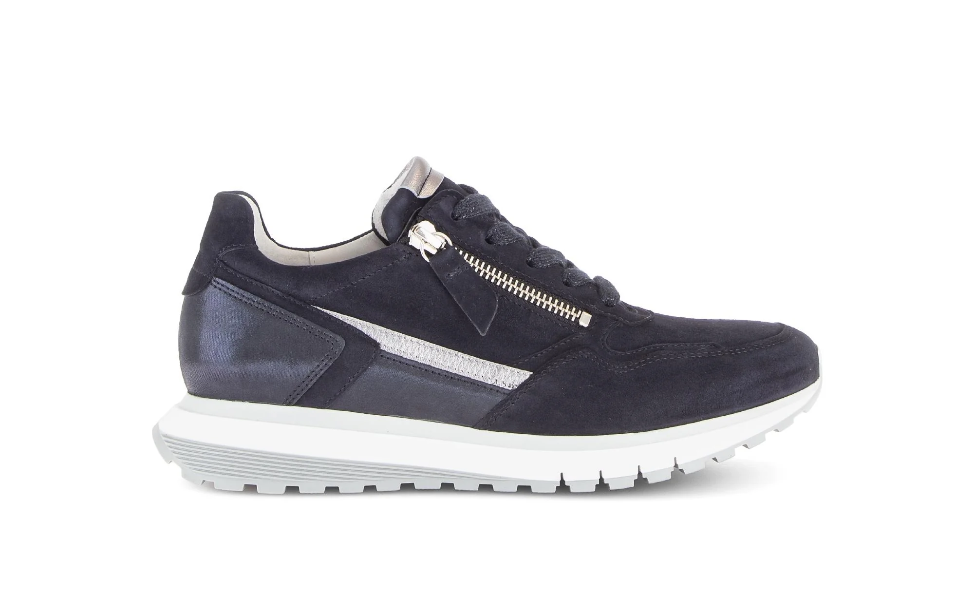 Baskets bleu marine en cuir