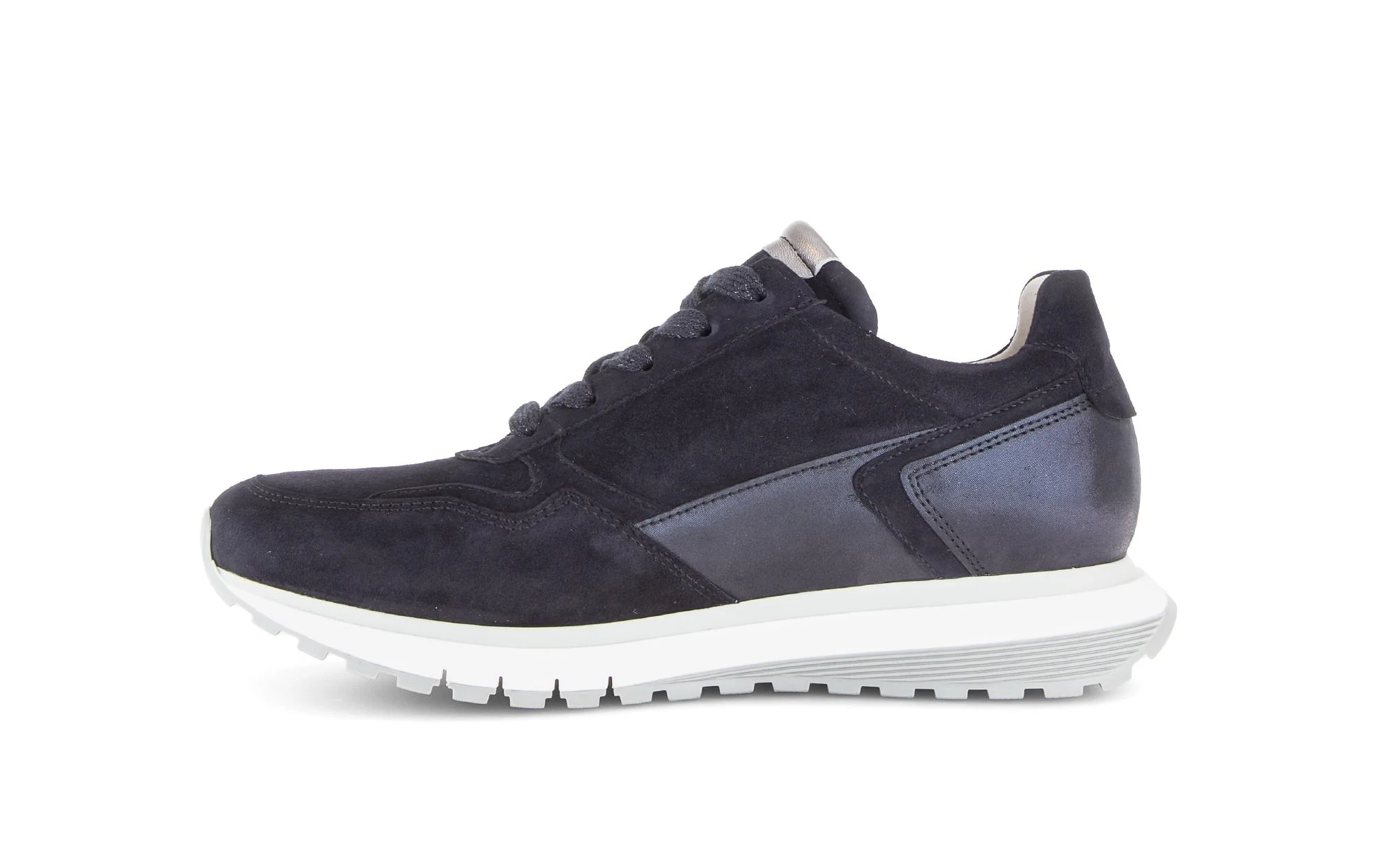 Baskets bleu marine en cuir - Image 2