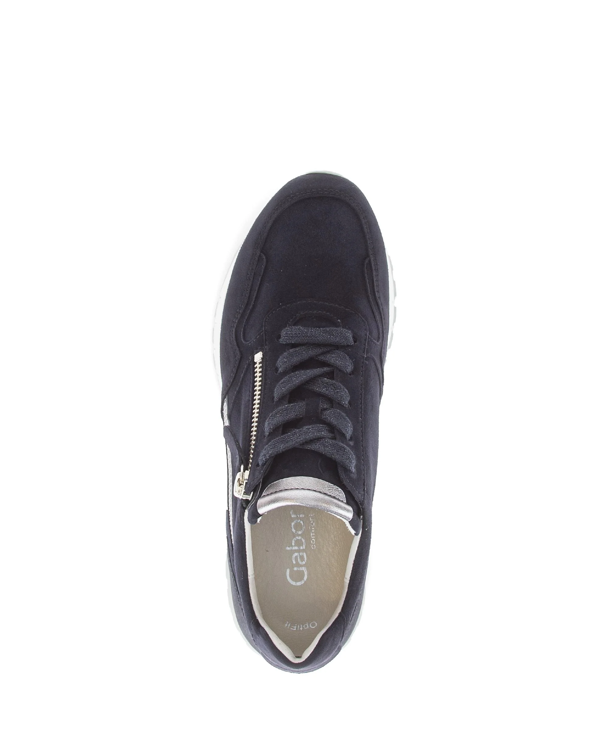 Baskets bleu marine en cuir - Image 3