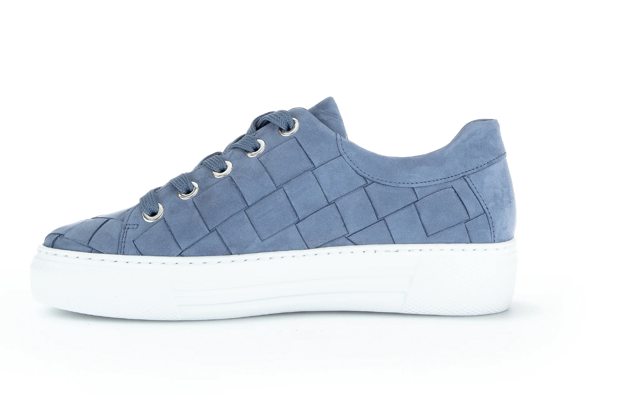 Baskets bleues en cuir - Image 2