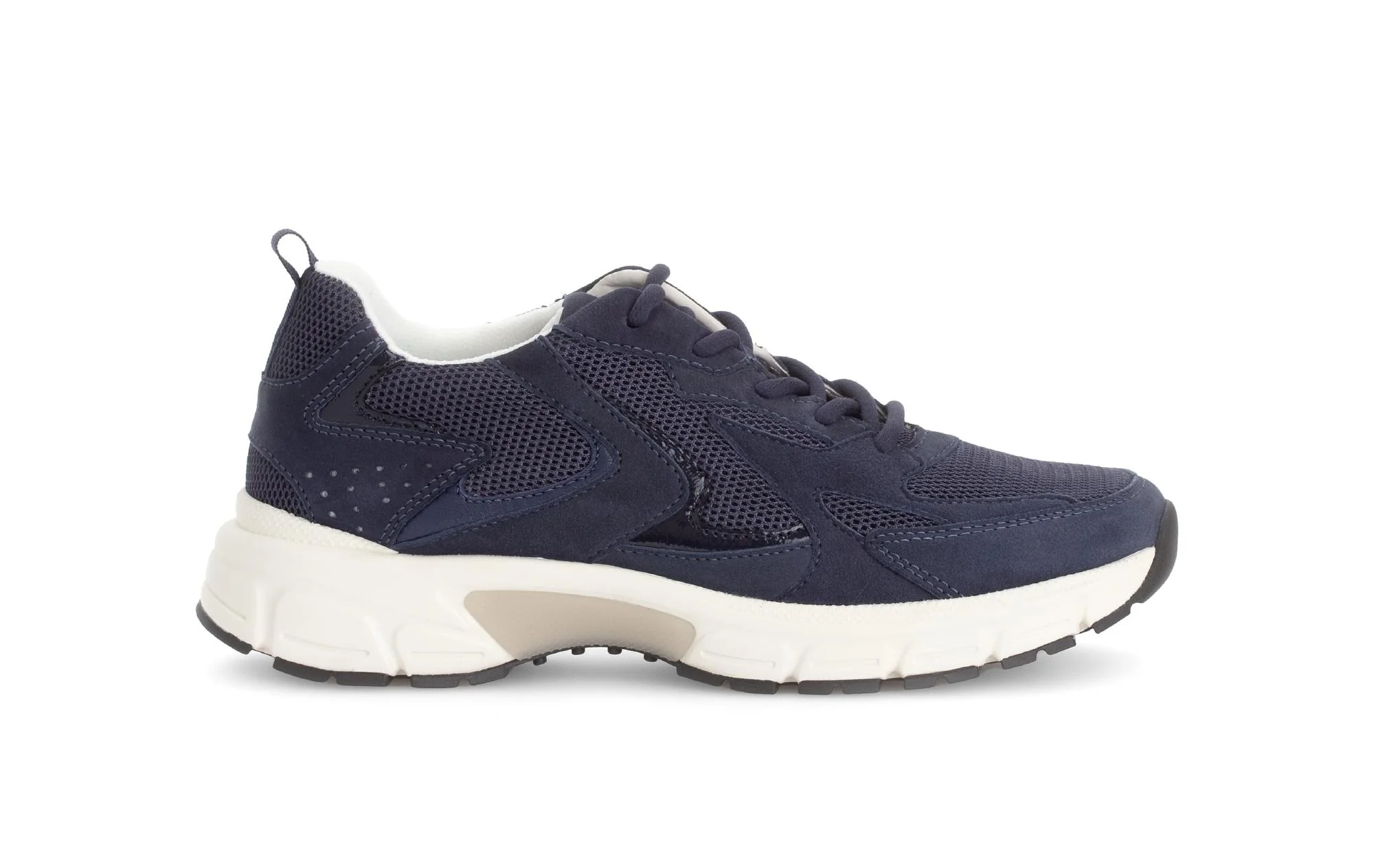 Baskets bleues en cuir