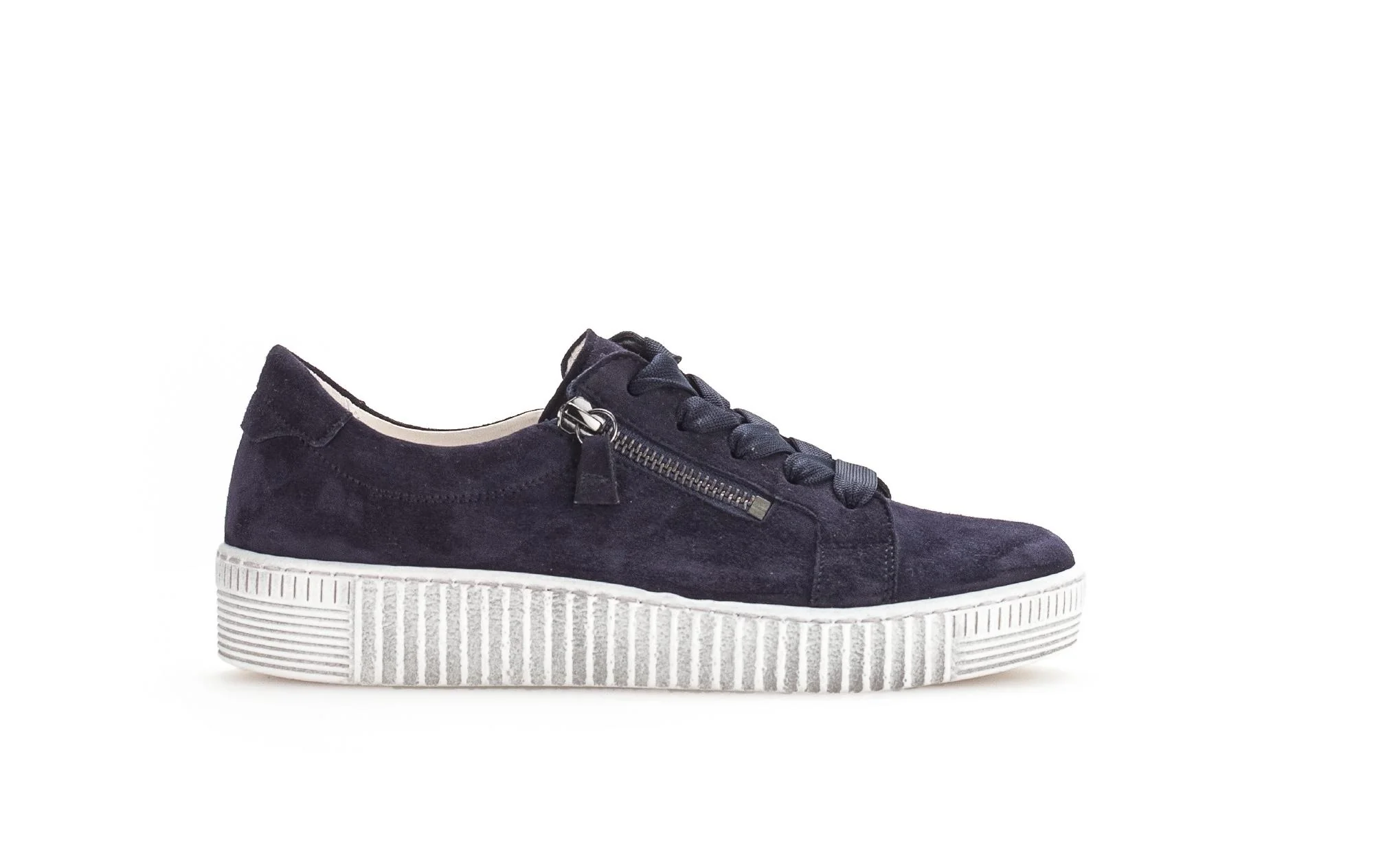 Baskets bleues en Nubuck