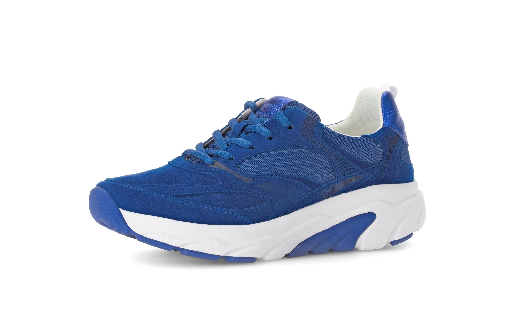 Baskets Rolling Soft bleues en nubuck et textile - Image 6