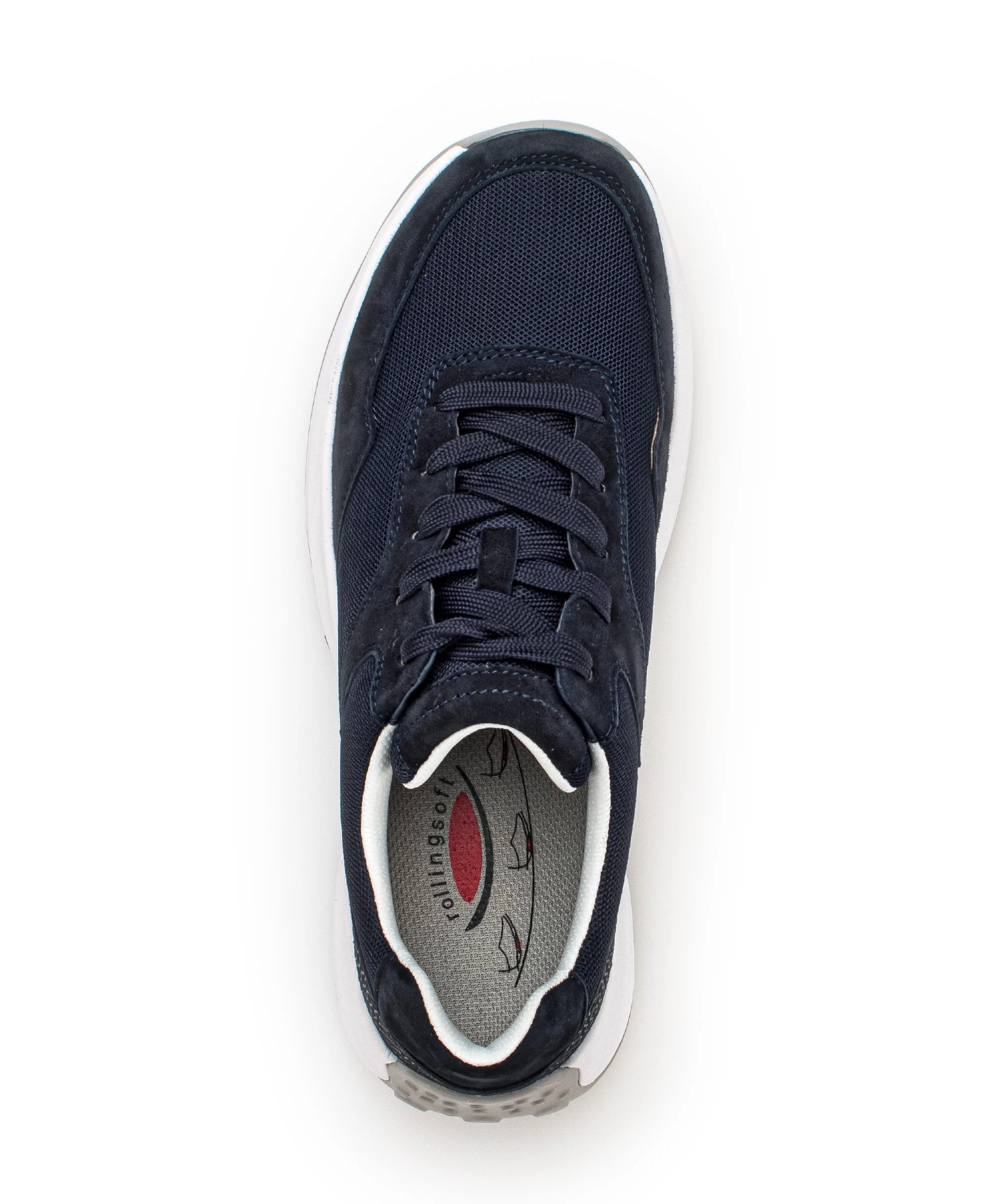 Baskets Rollingsoft bleues en Nubuck et textile - Image 3
