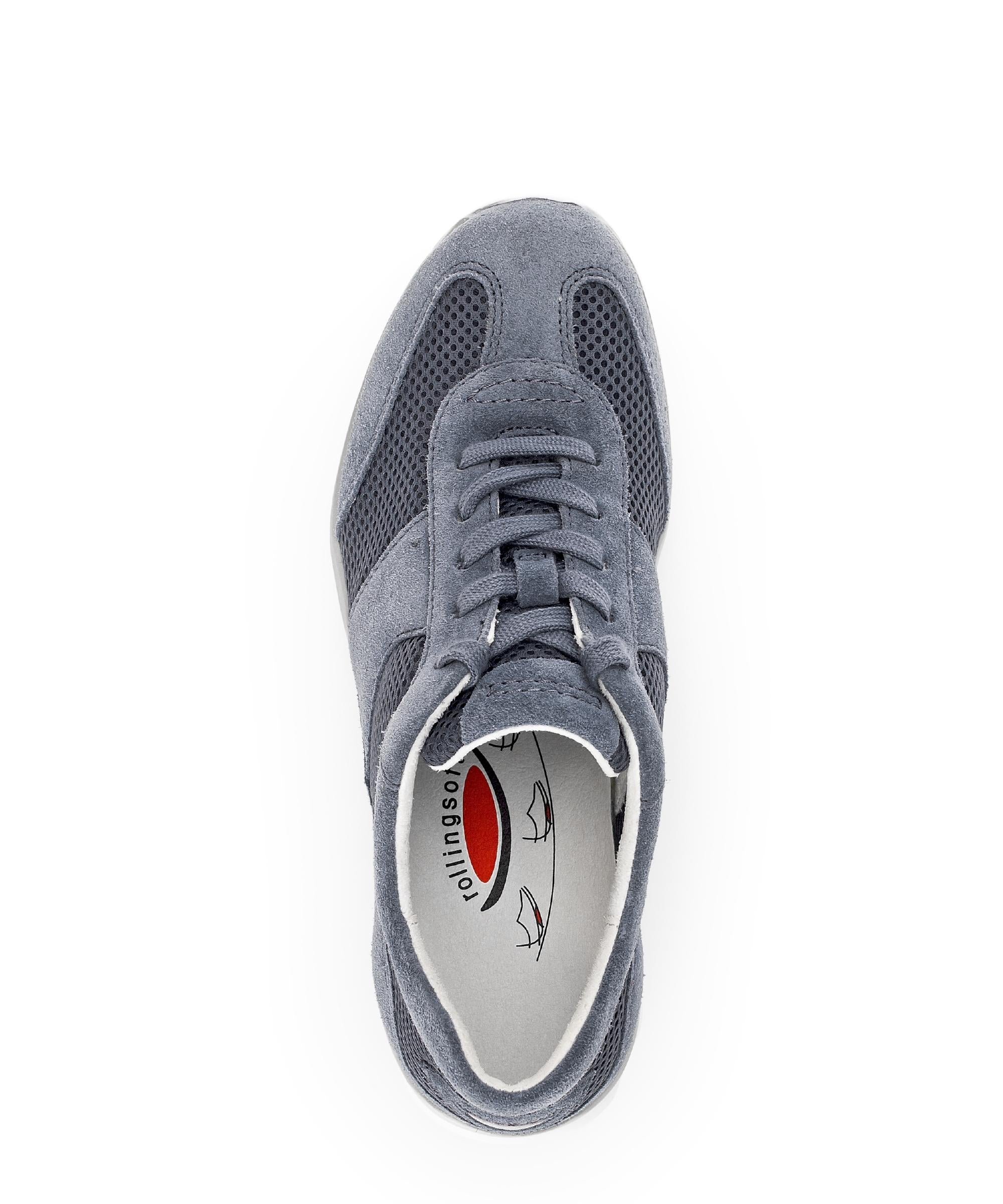 Baskets bleues en cuir - Image 3