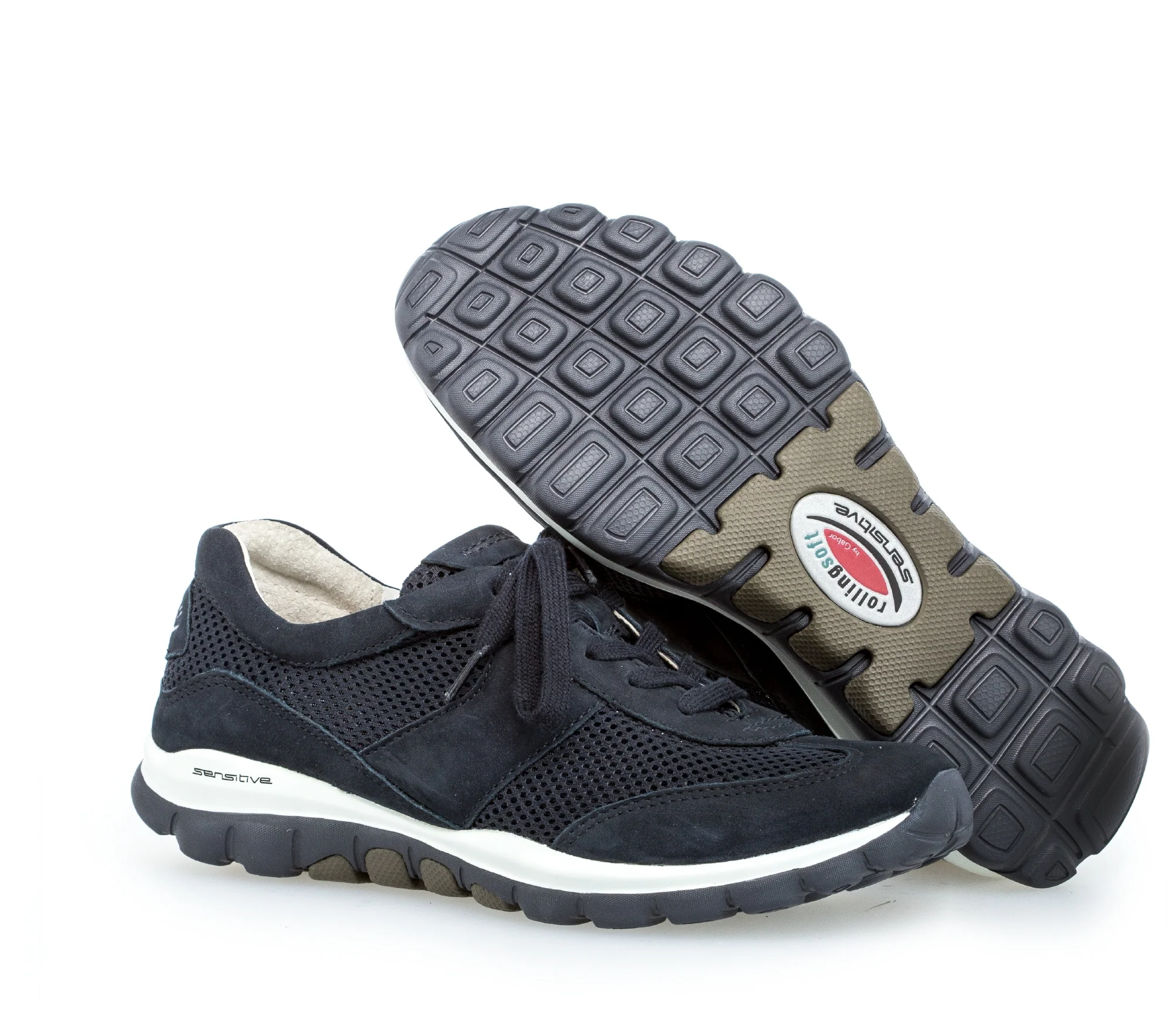 Baskets bleues en cuir - Image 5