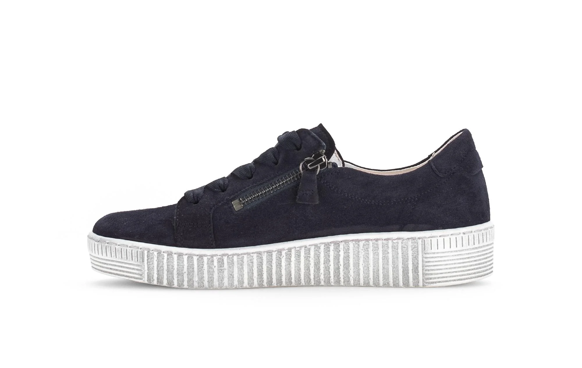 Baskets bleues en cuir - Image 2
