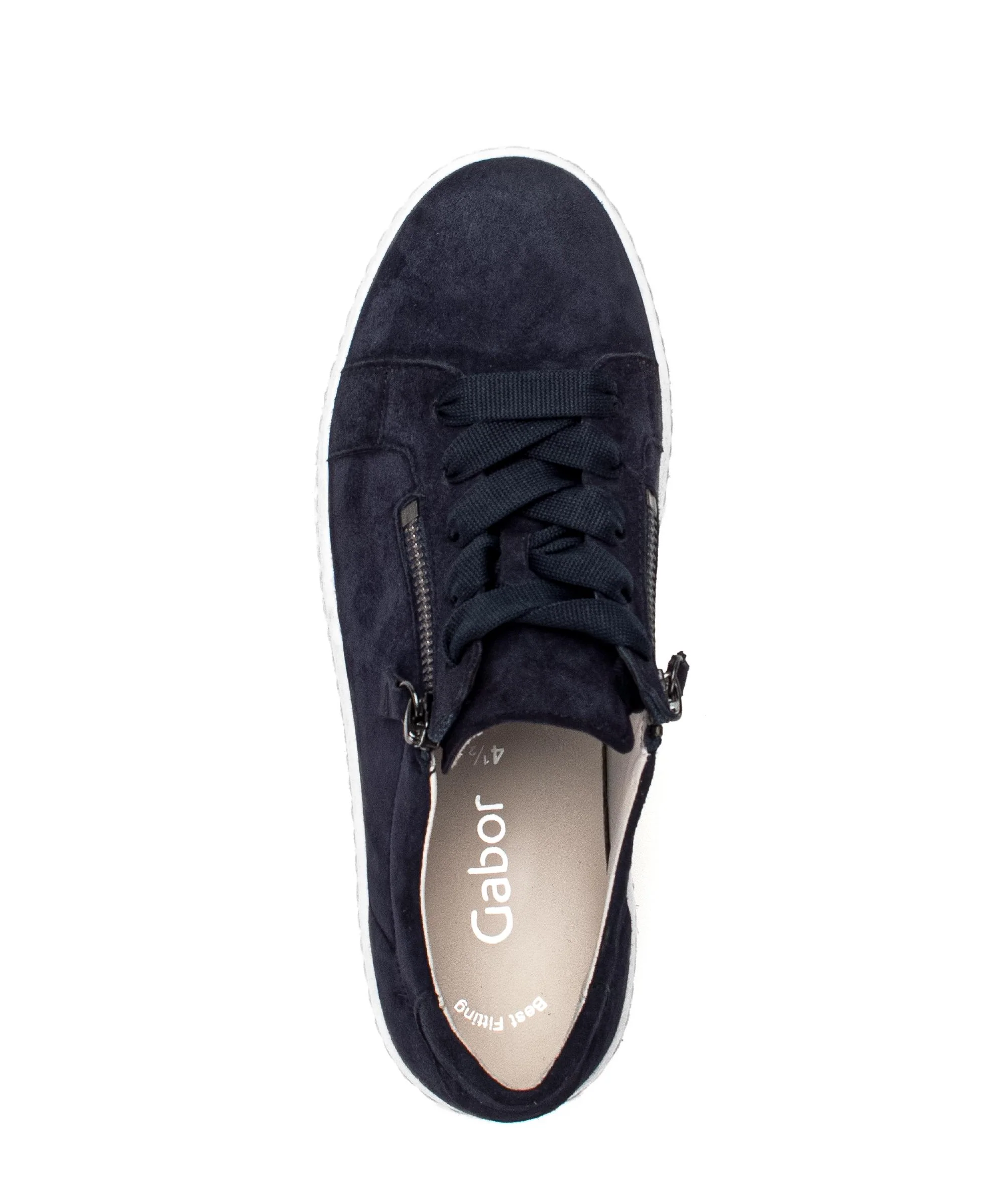 Baskets bleues en cuir - Image 3