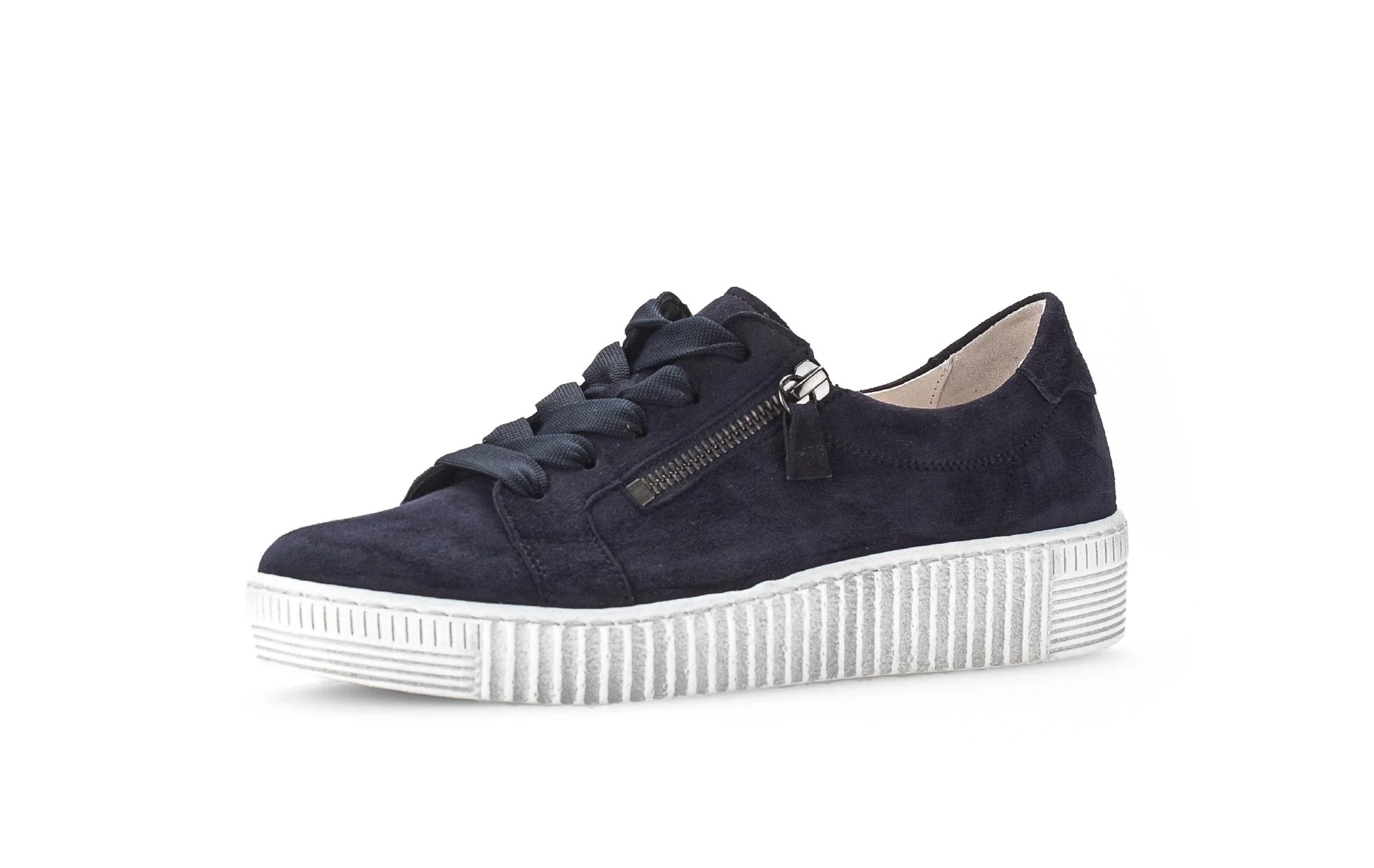 Baskets bleues en cuir - Image 6