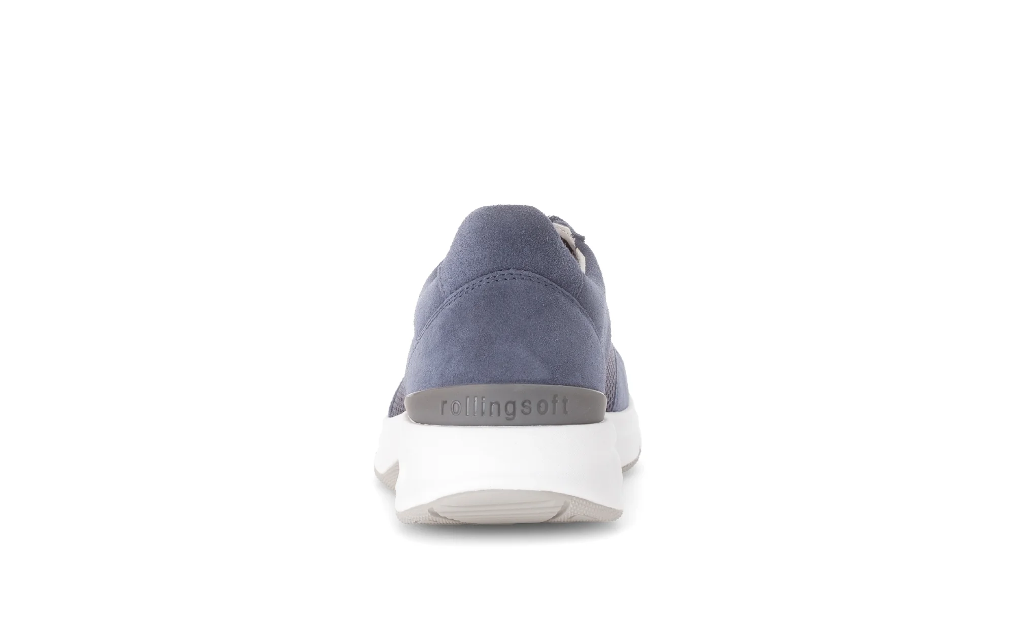 Baskets bleues en nubuck et textile - Image 4
