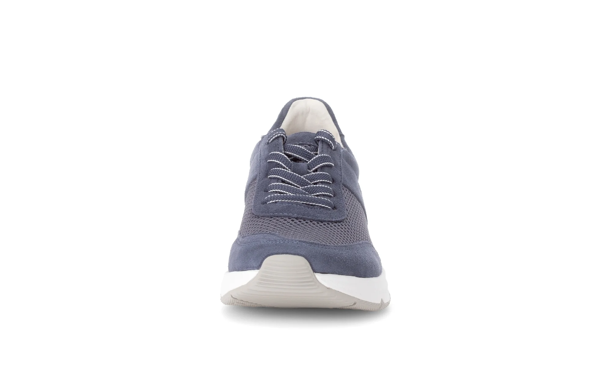 Baskets bleues en nubuck et textile - Image 5