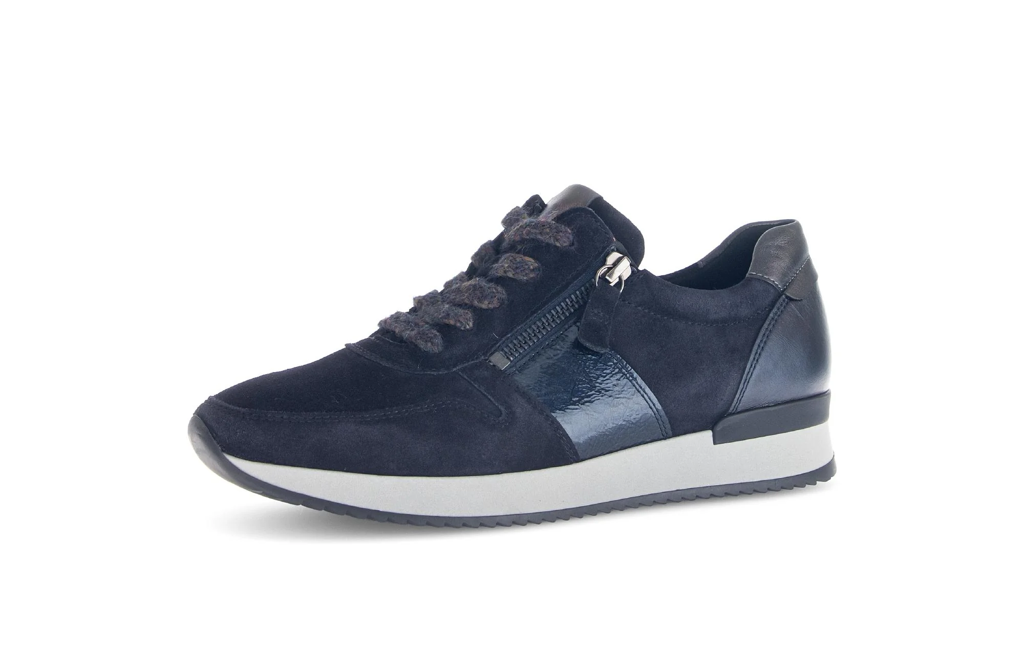 Baskets bleues en cuir - Image 6