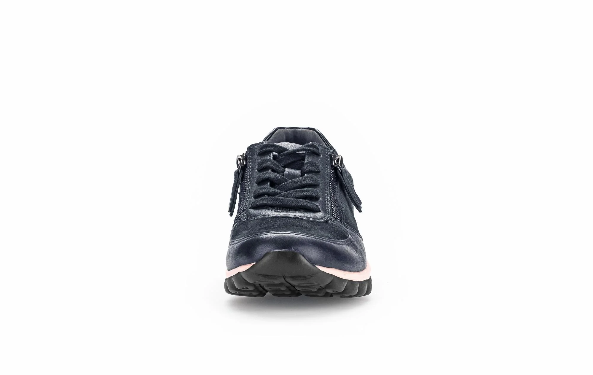 Baskets bleues en Cuir et Nubuck - Image 5