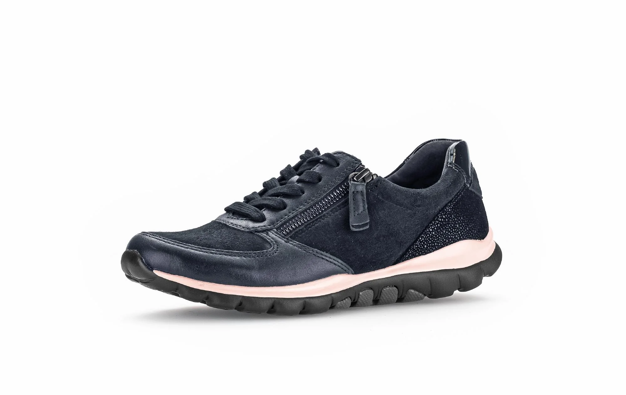 Baskets bleues en Cuir et Nubuck - Image 6