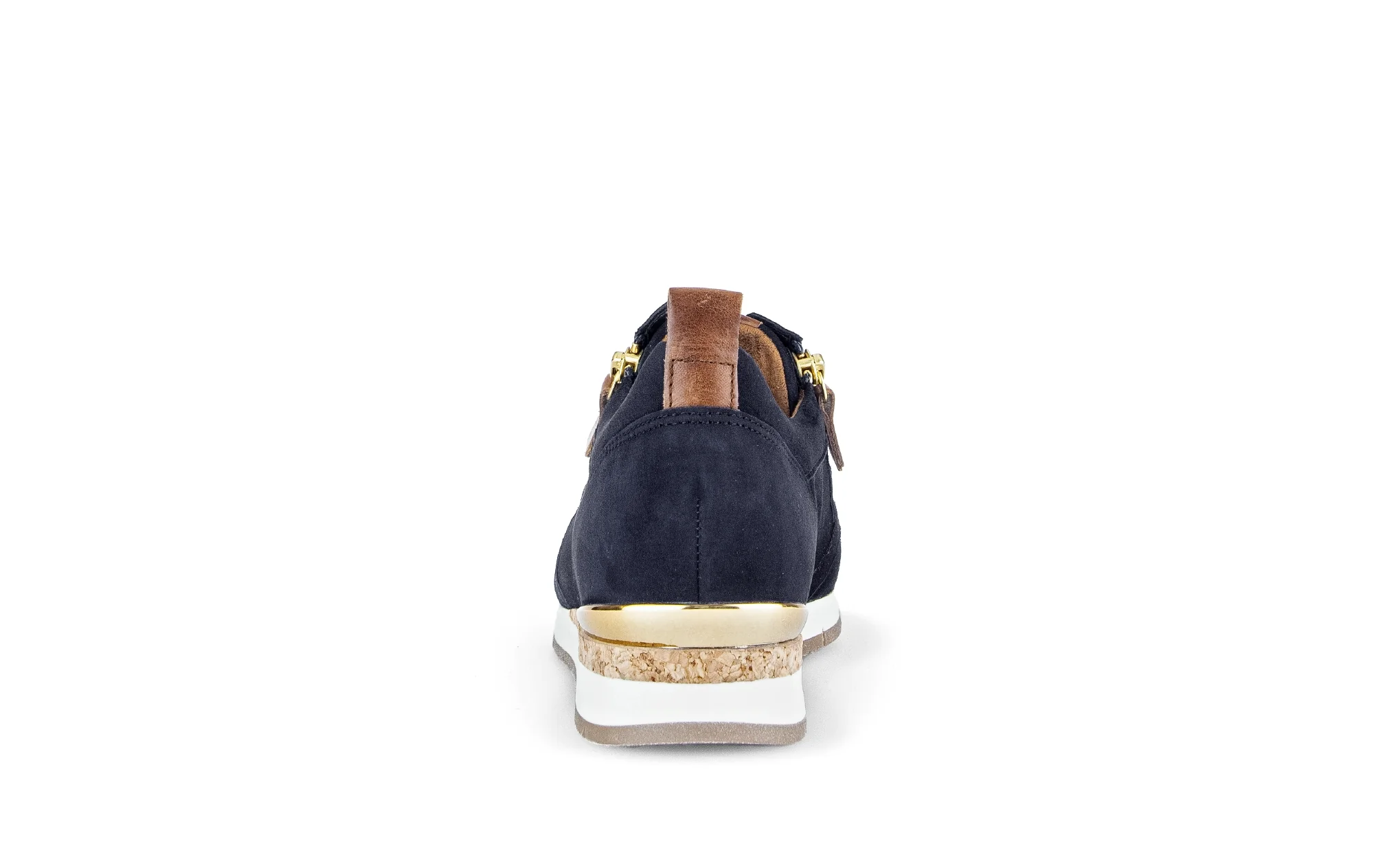 Baskets bleues en cuir velours - Image 4